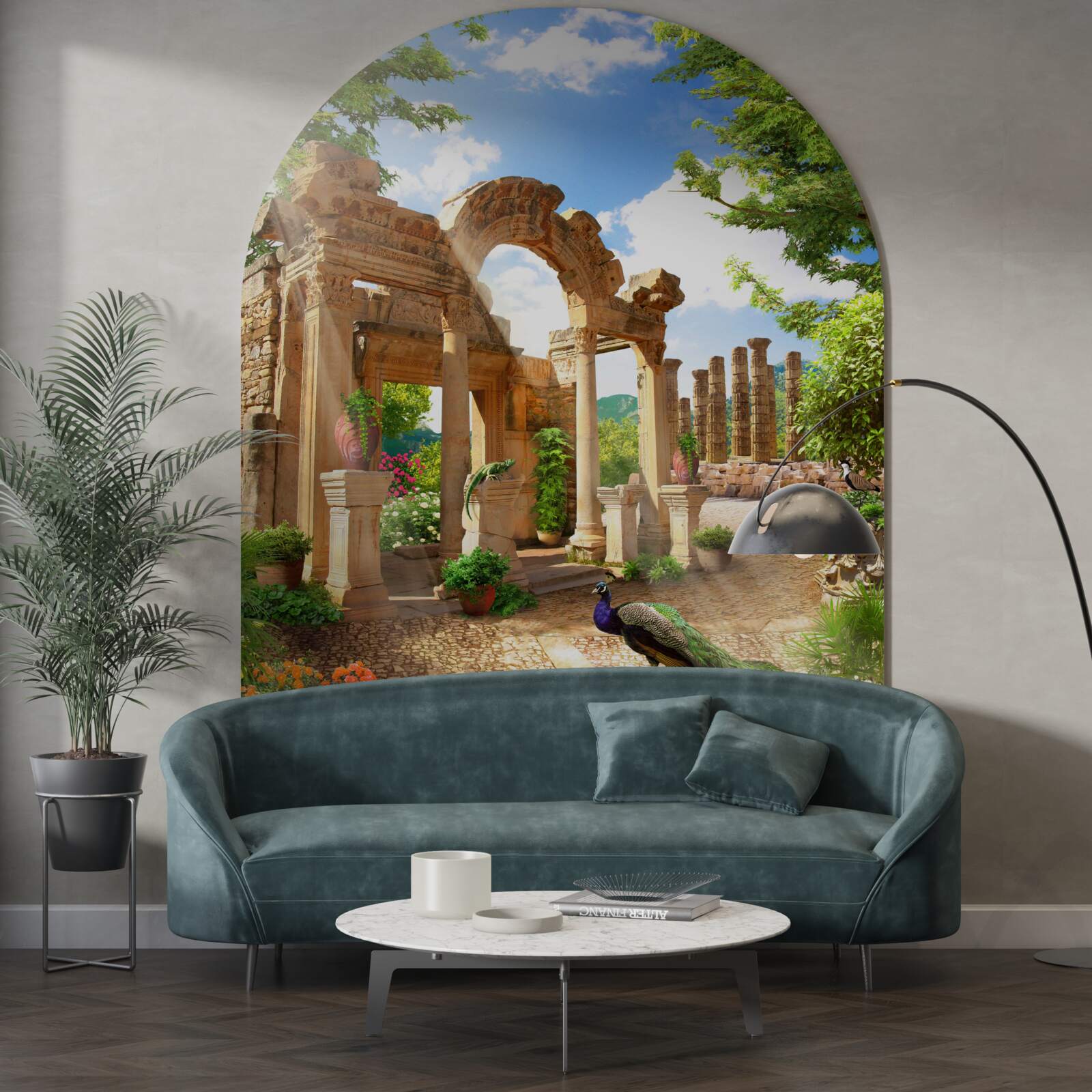 Fototapeta oblúkové kamenné konštrukcie s podperami