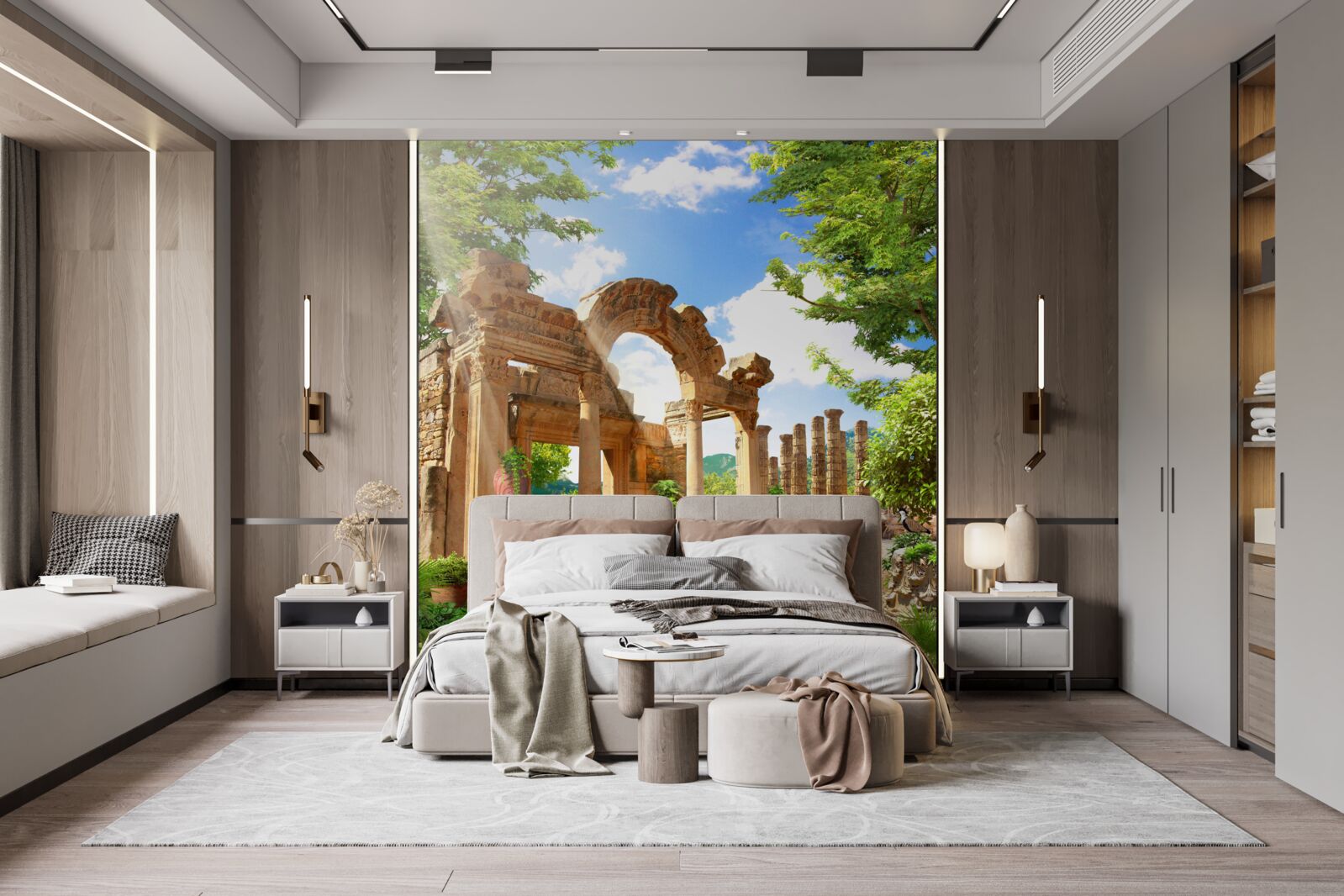 Fototapeta oblúkové kamenné konštrukcie s podperami