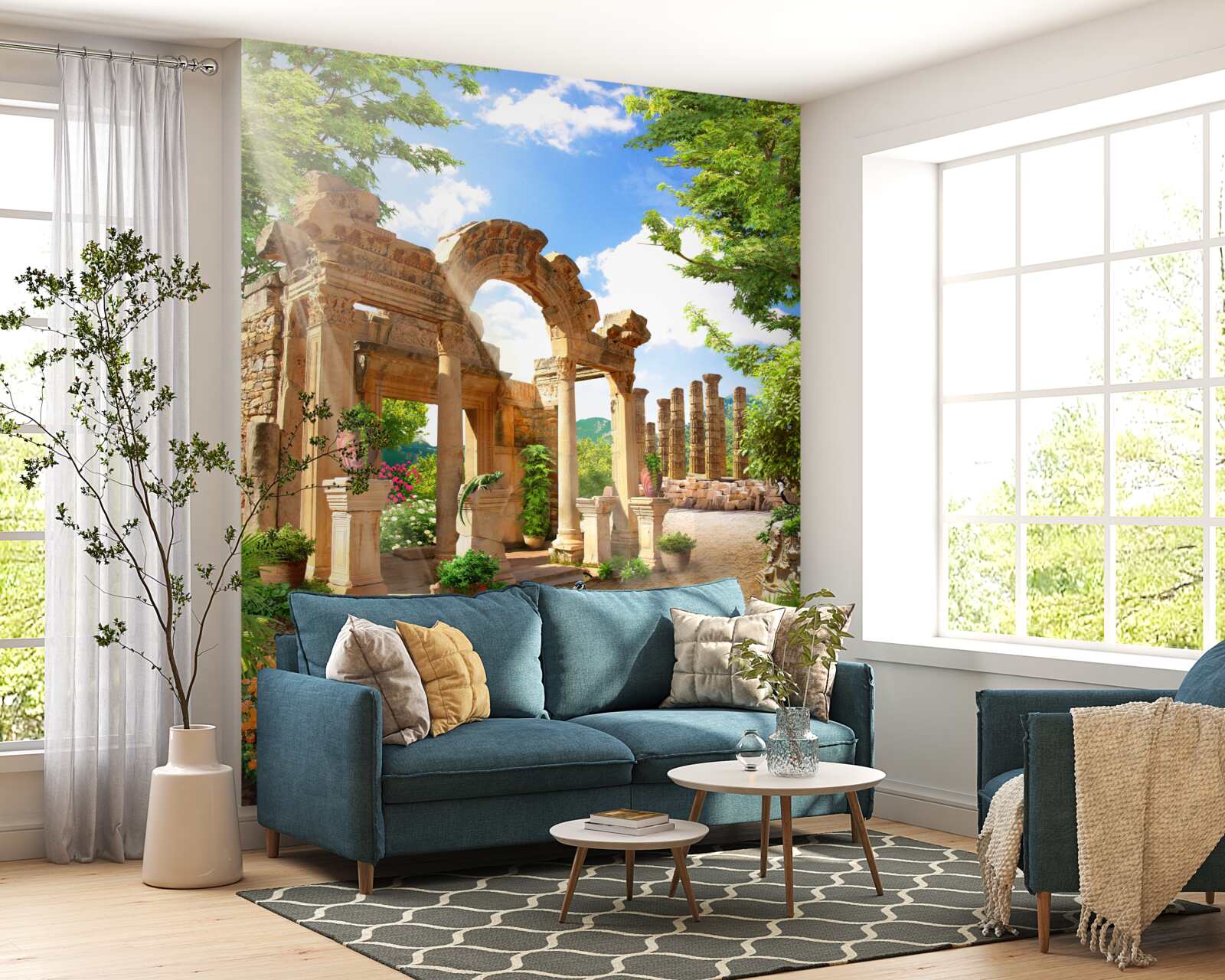 Fototapeta oblúkové kamenné konštrukcie s podperami