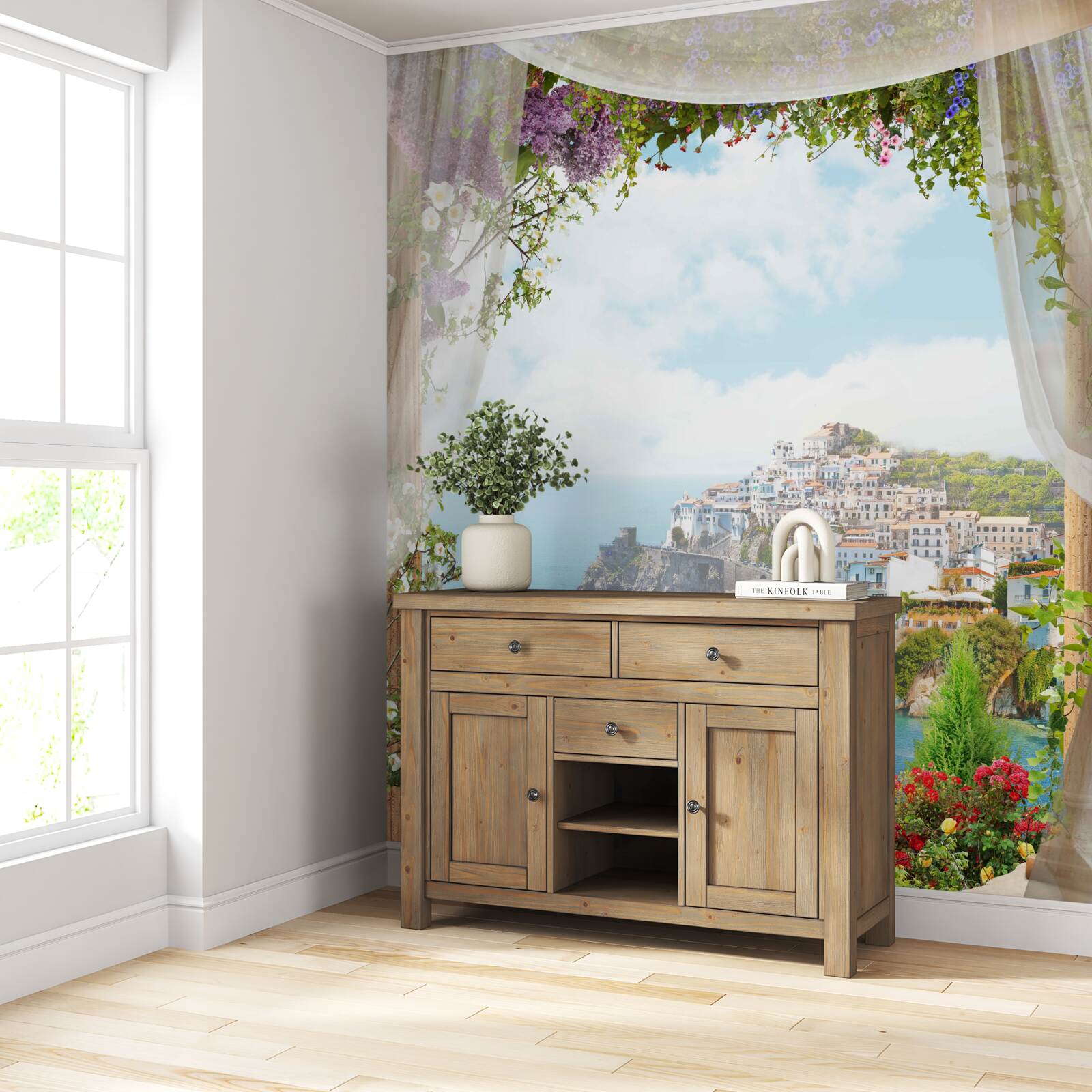 Fototapeta úchvatné more a mestská krajina