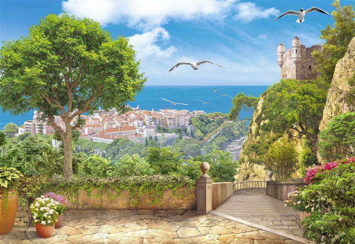 Fototapeta mesto blízko oceánu