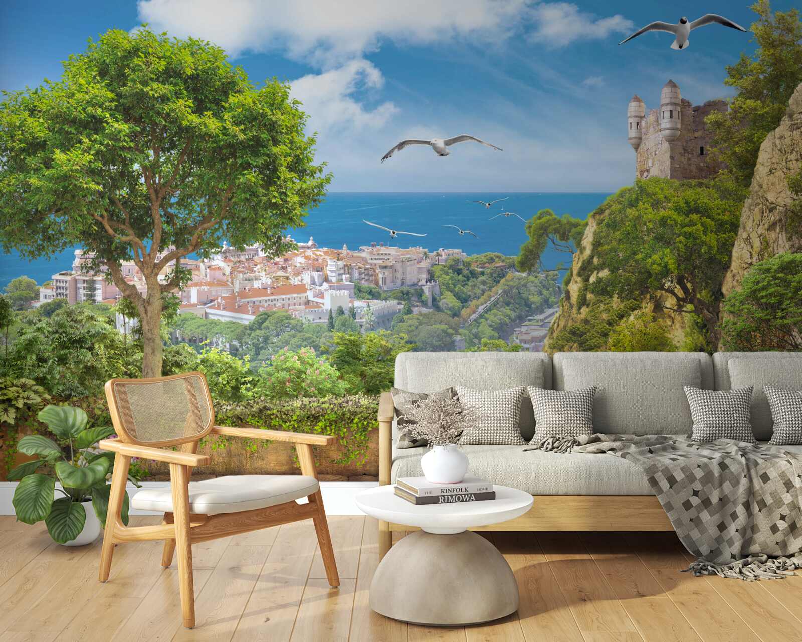 Fototapeta mesto blízko oceánu