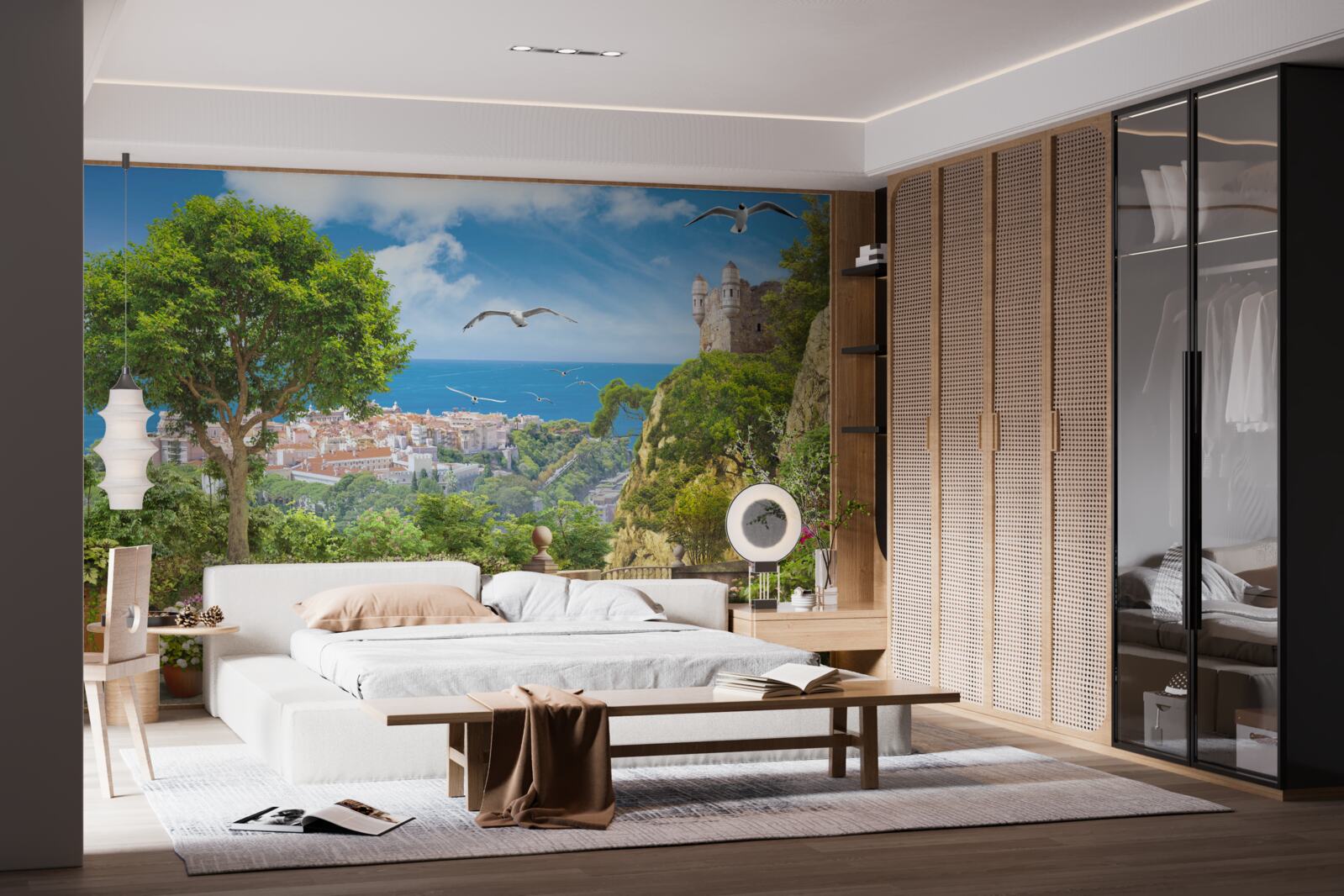 Fototapeta mesto blízko oceánu