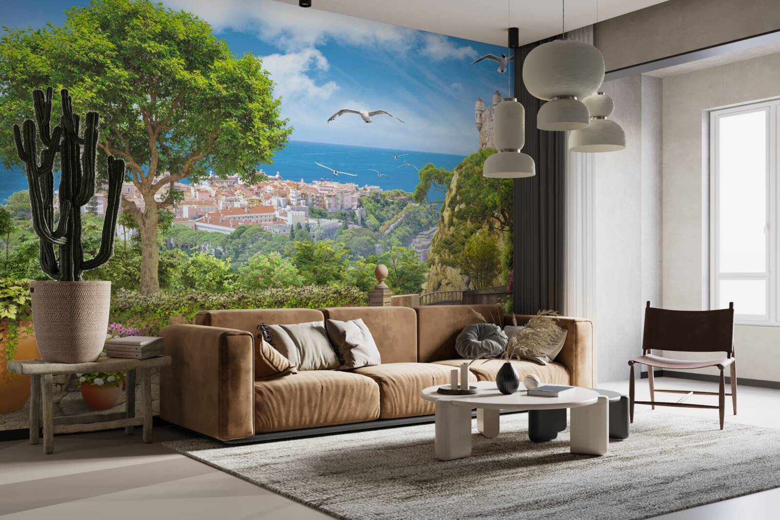 Fototapeta mesto blízko oceánu