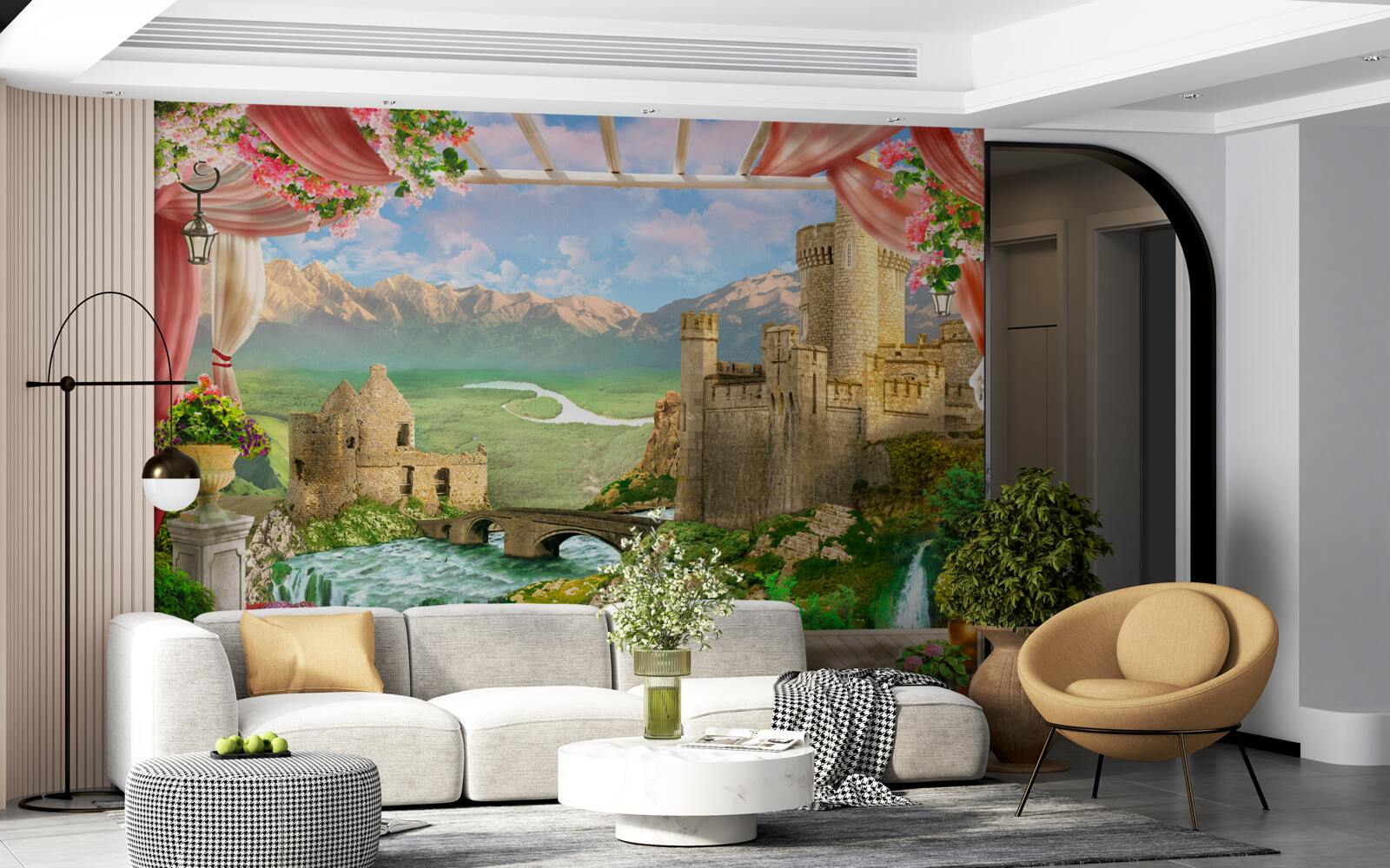 Fototapeta panoráma starobylého hradu