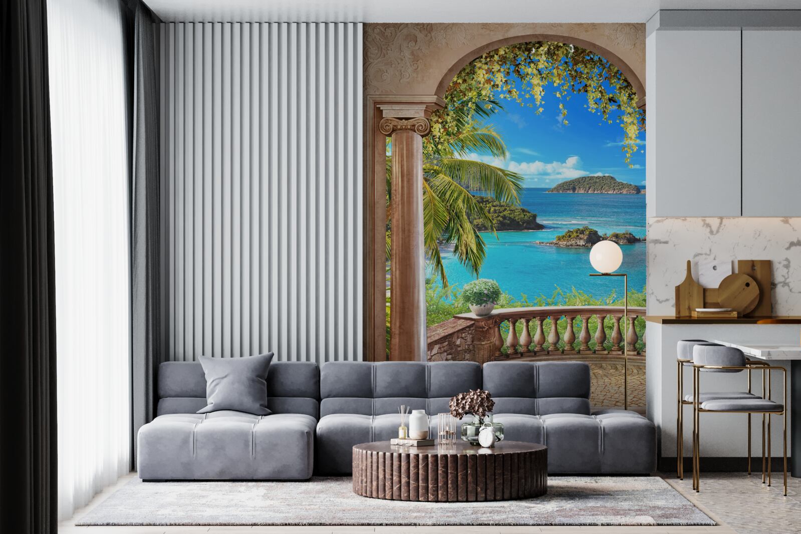 Fototapeta balkón s úchvatným výhľadom