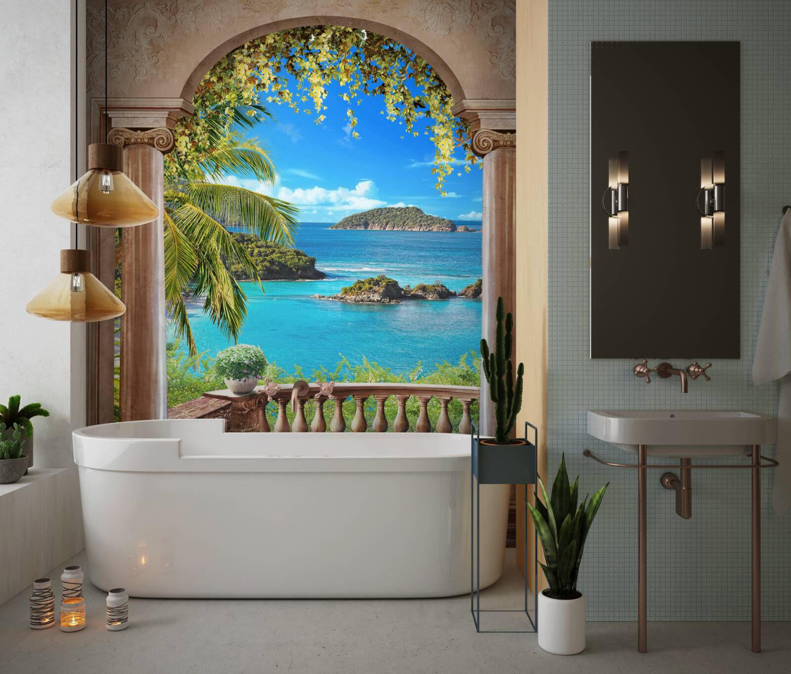 Fototapeta balkón s úchvatným výhľadom