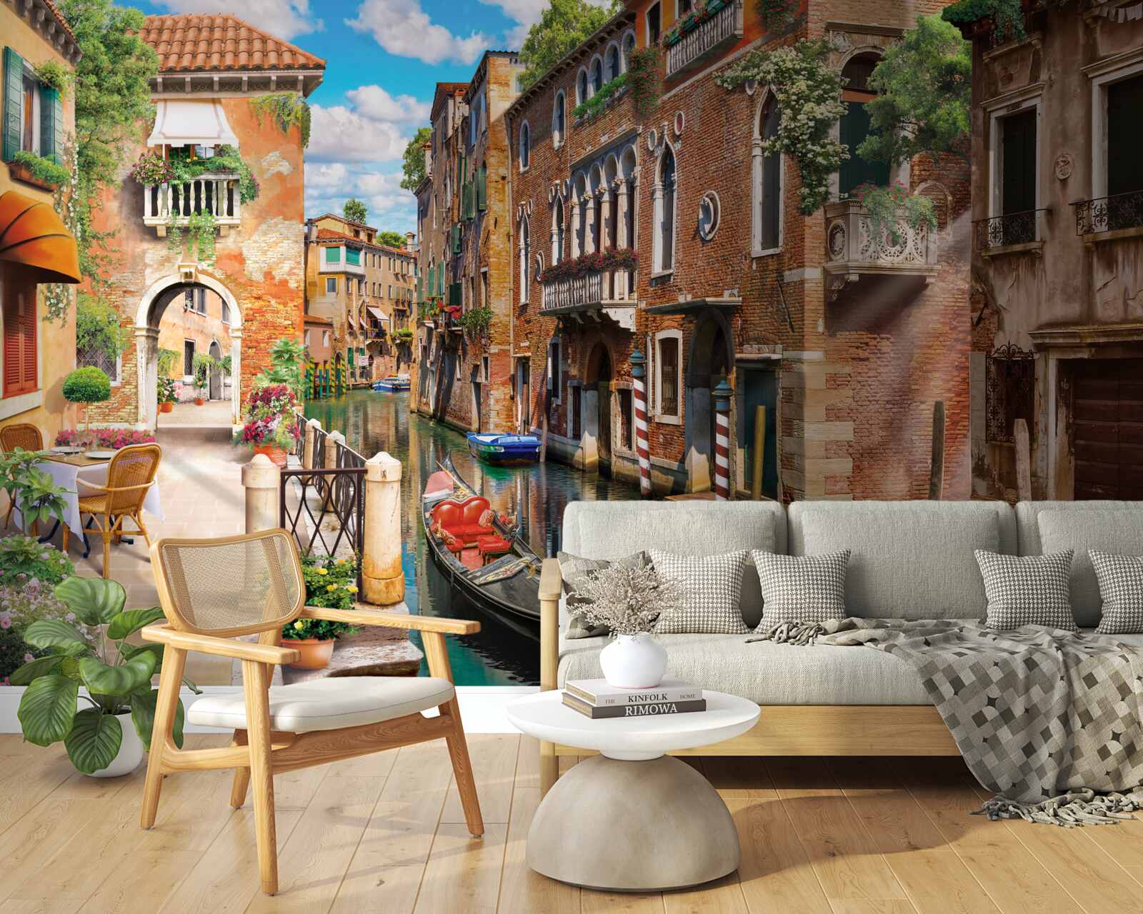 Fototapeta gondola odišla na parkovisku v Benátkach