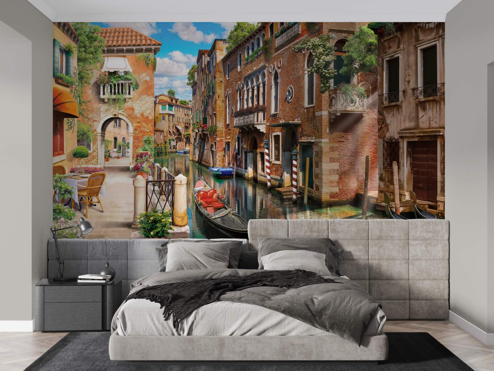 Fototapeta gondola odišla na parkovisku v Benátkach