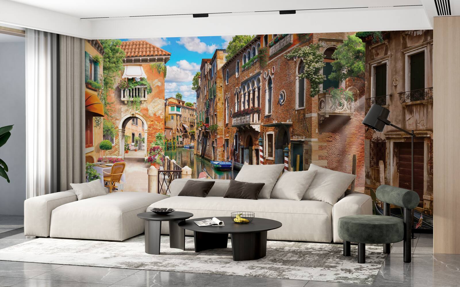 Fototapeta gondola odišla na parkovisku v Benátkach