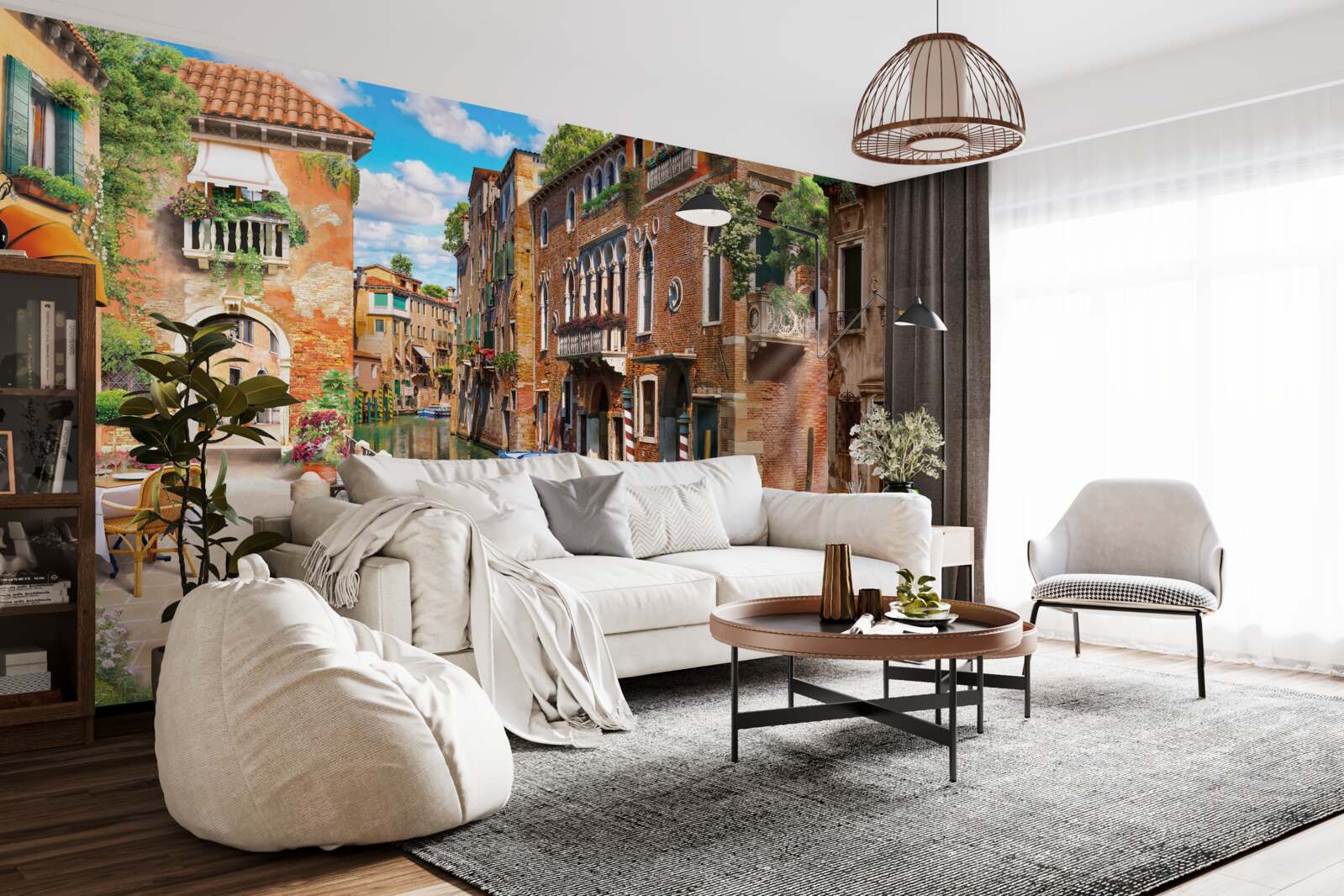 Fototapeta gondola odišla na parkovisku v Benátkach