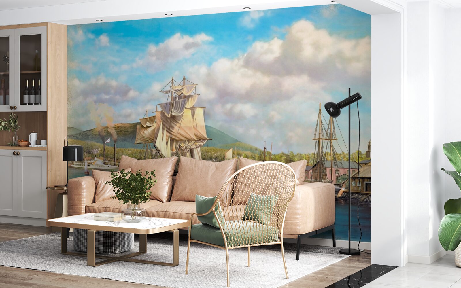 Fototapeta kotviace plachetnice rôznych veľkostí