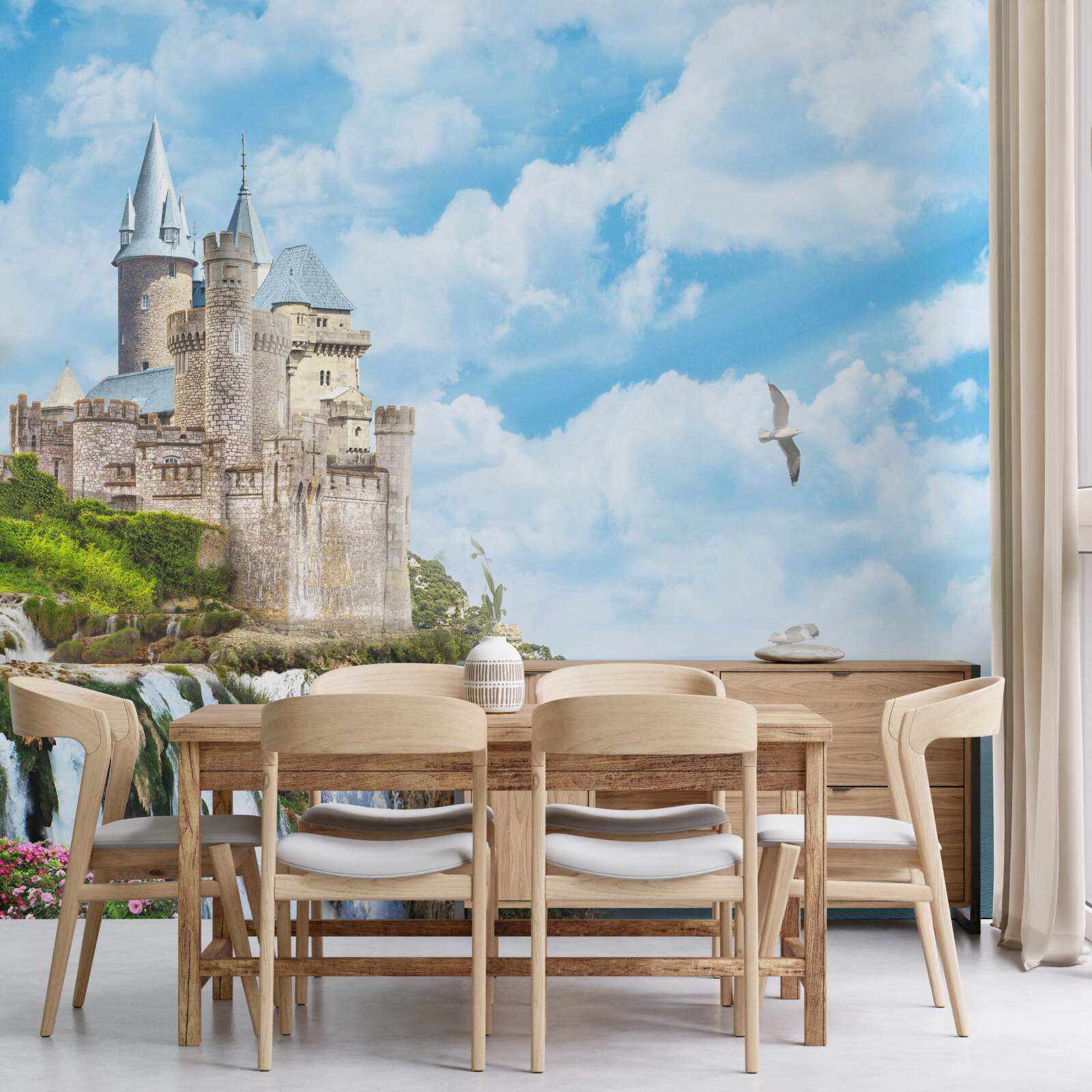 Fototapeta magický palác na útese