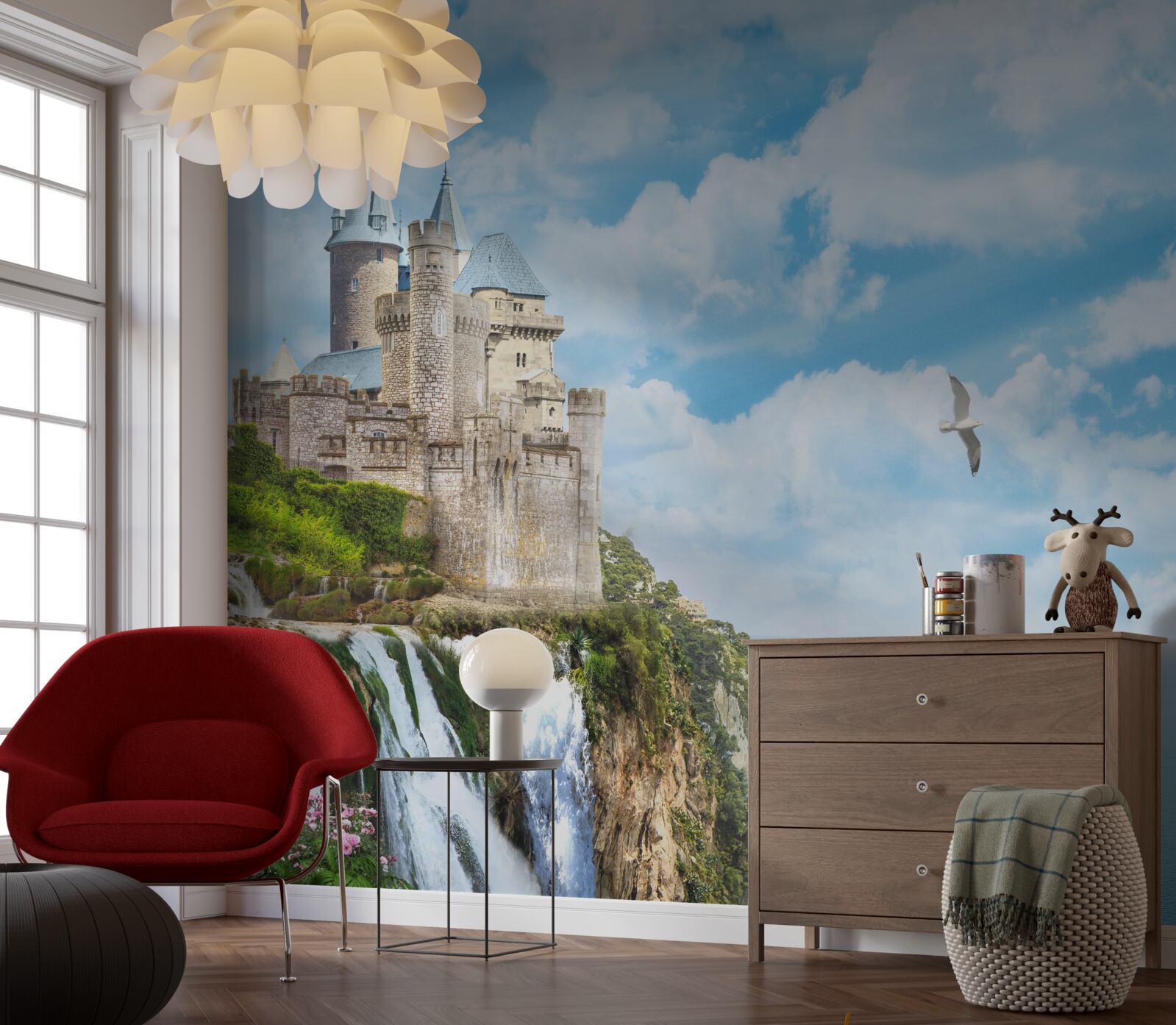 Fototapeta magický palác na útese