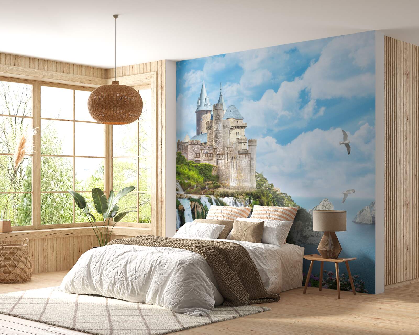 Fototapeta magický palác na útese