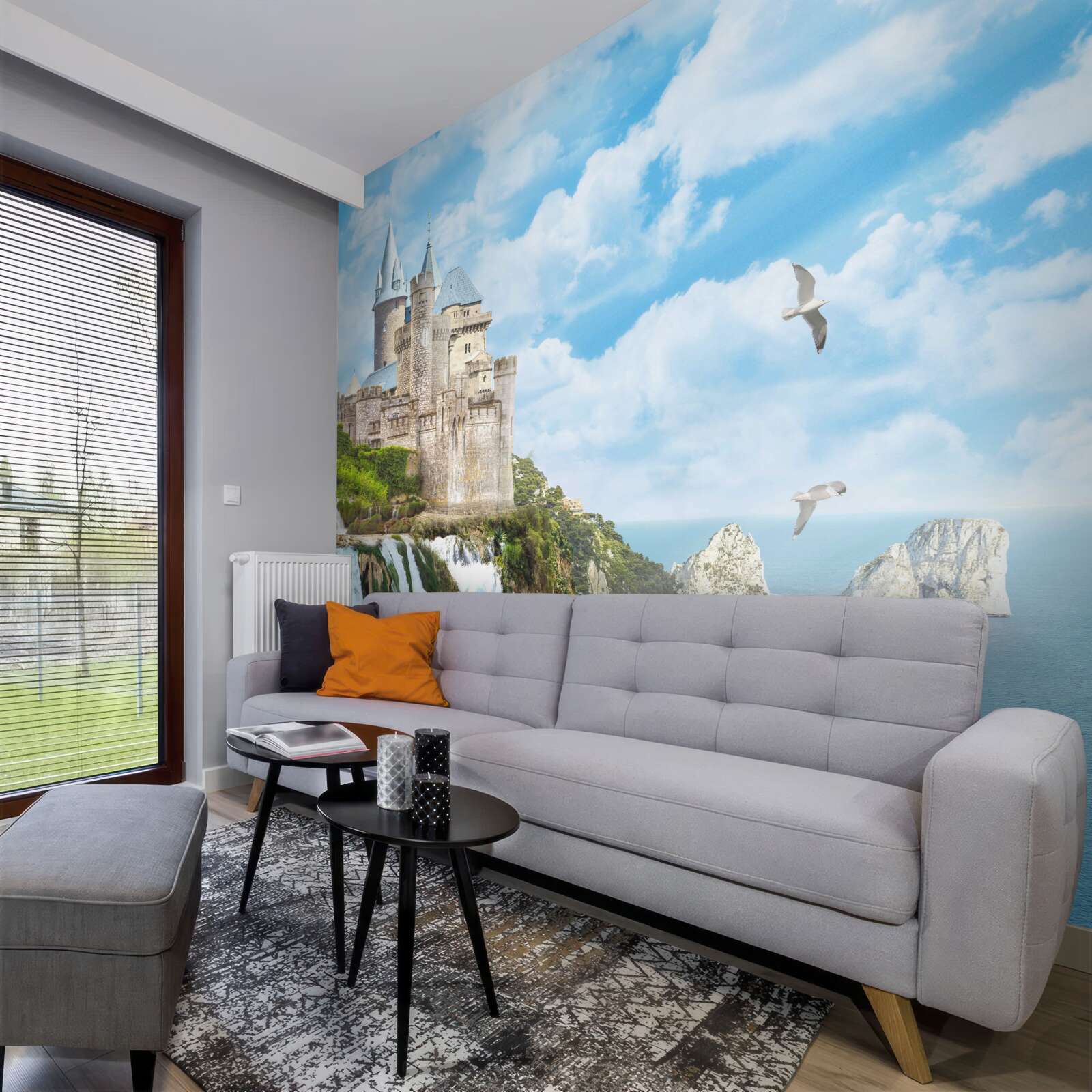 Fototapeta magický palác na útese