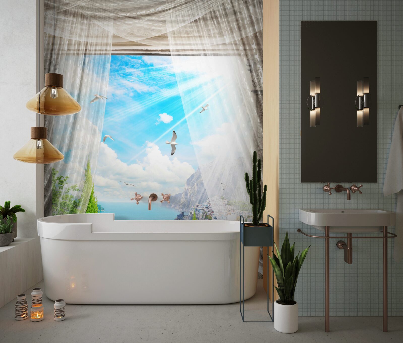 Fototapeta pohľad z okna