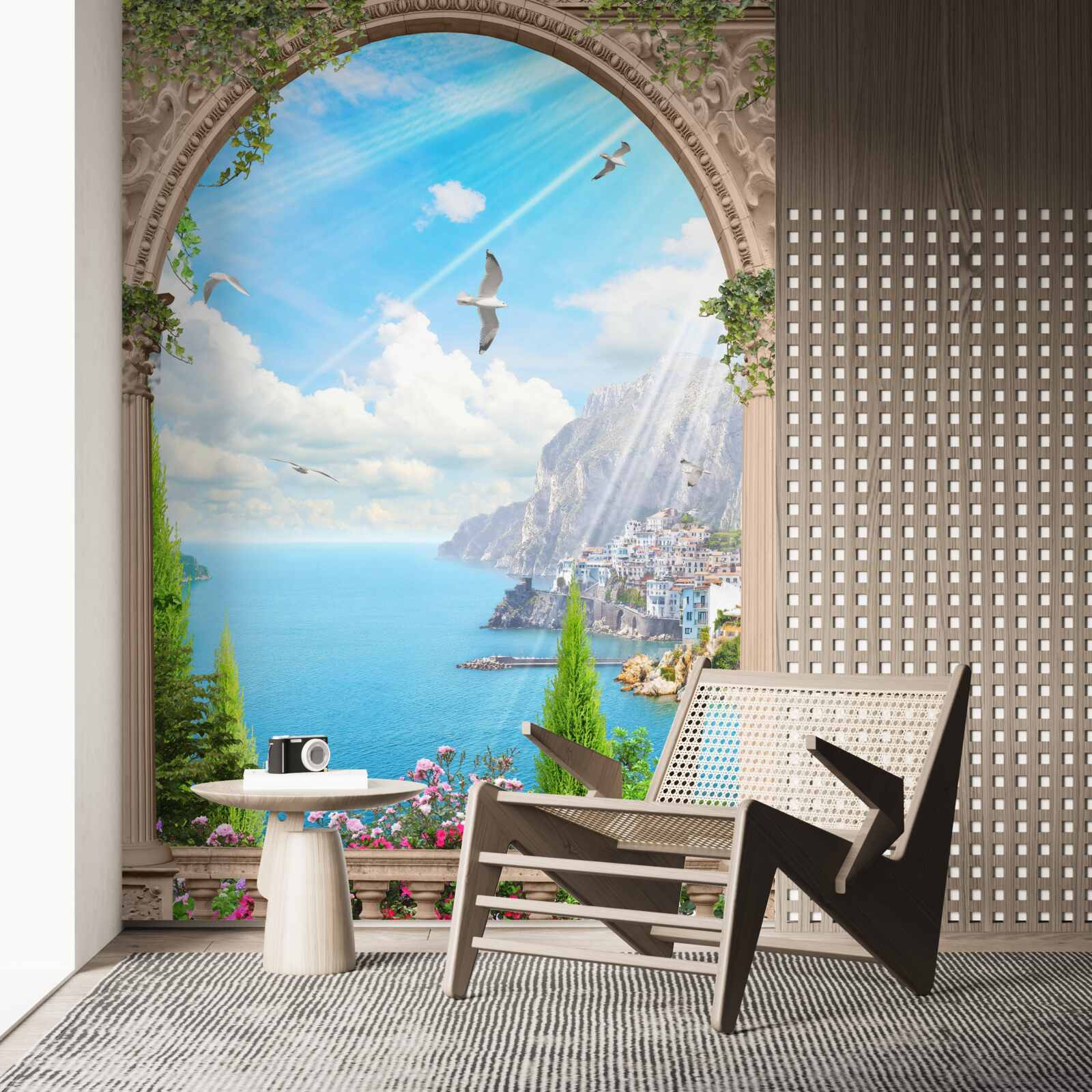 Fototapeta morská krajina z okna