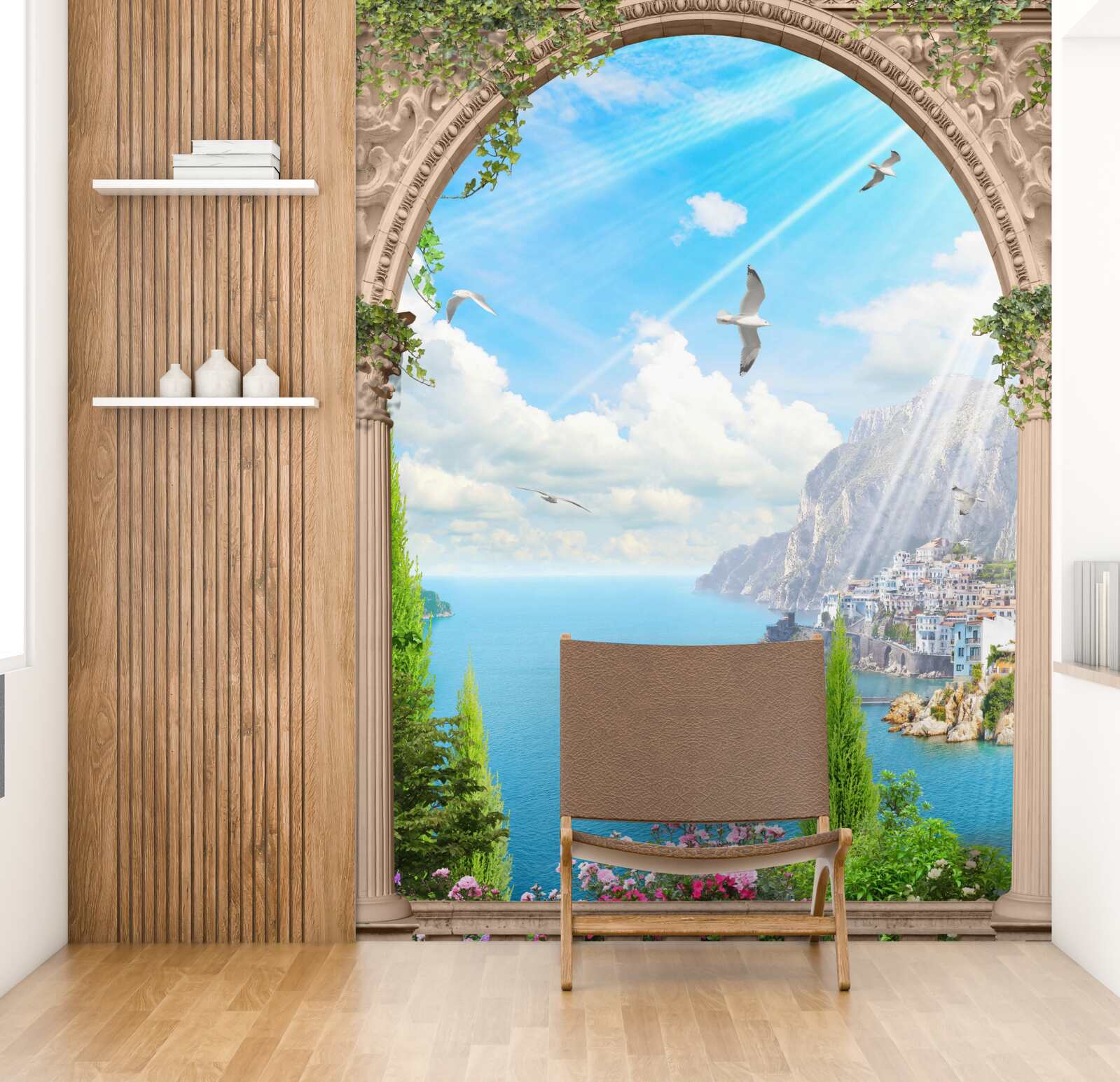 Fototapeta morská krajina z okna