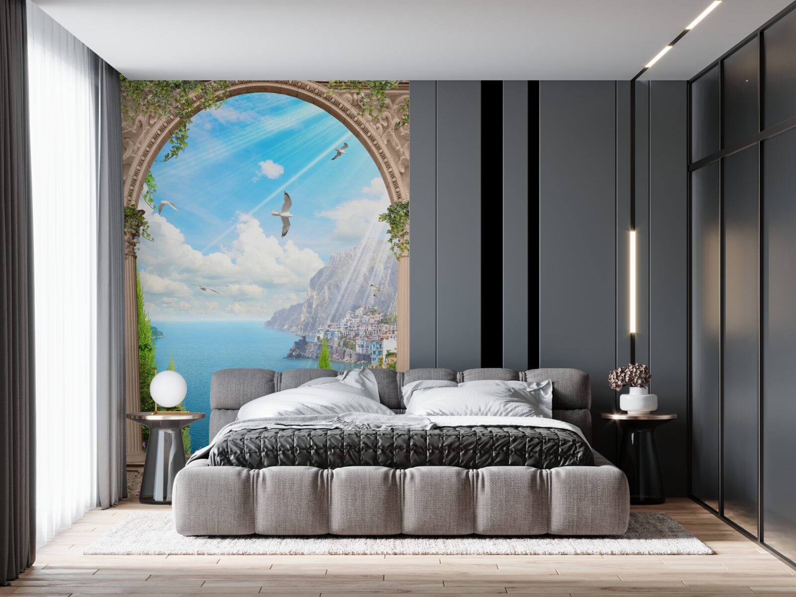 Fototapeta morská krajina z okna