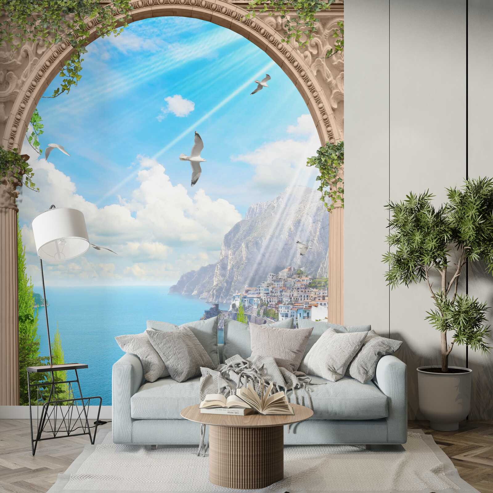 Fototapeta morská krajina z okna