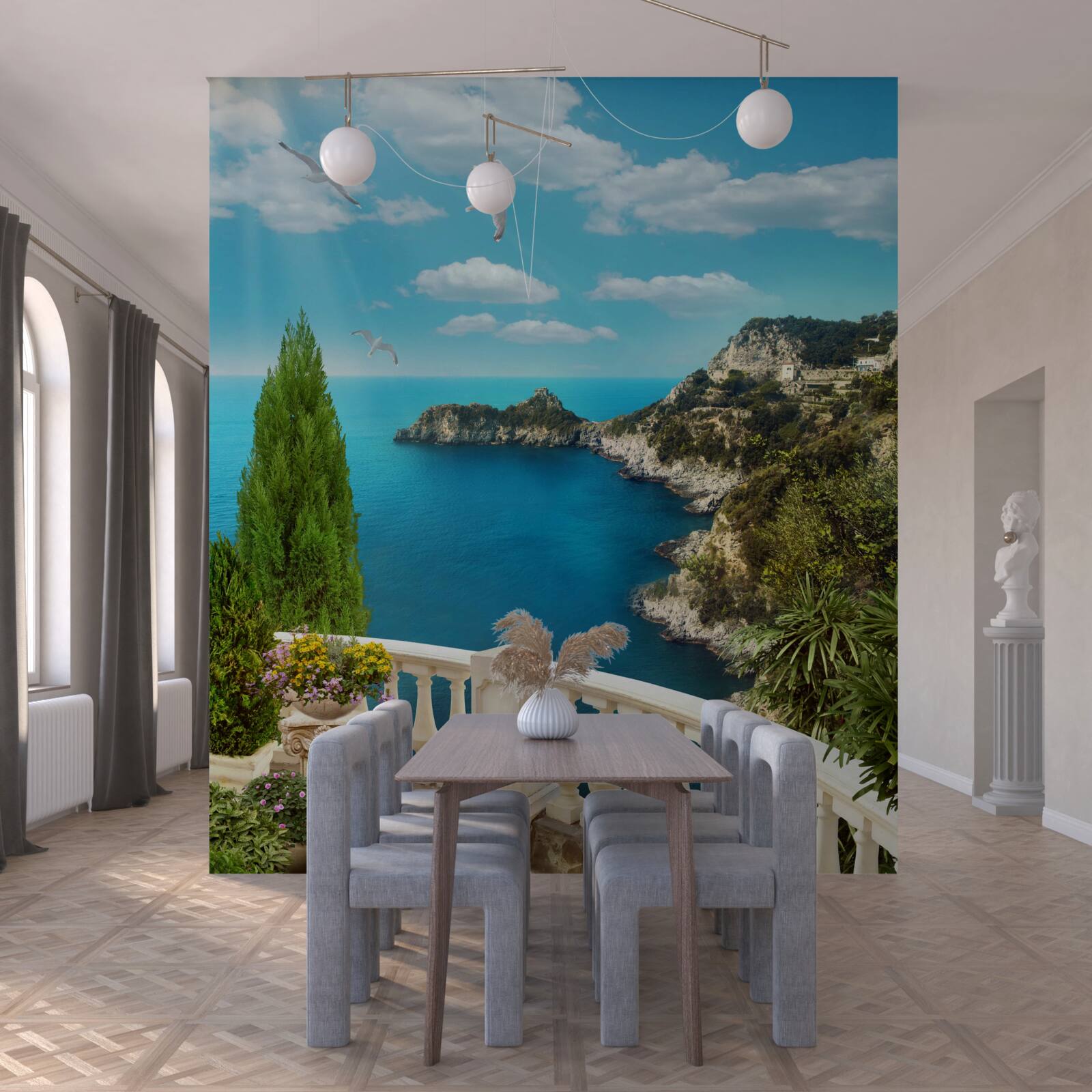 Fototapeta výhľad na more z balkóna