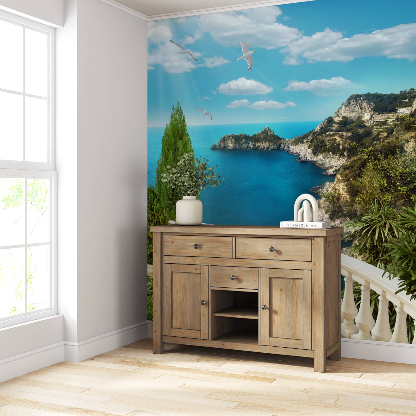 Fototapeta výhľad na more z balkóna