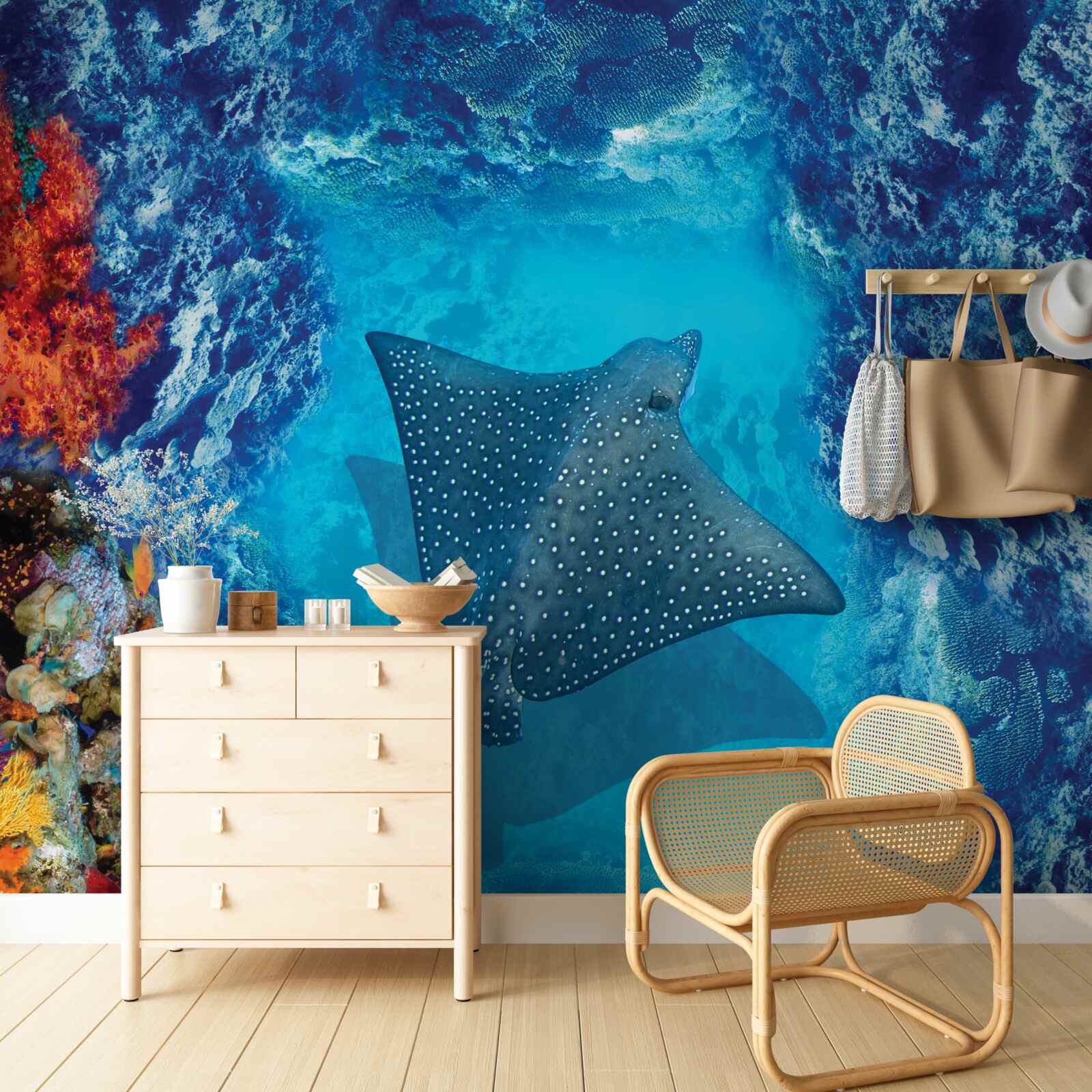 Fototapeta plávanie rejnok