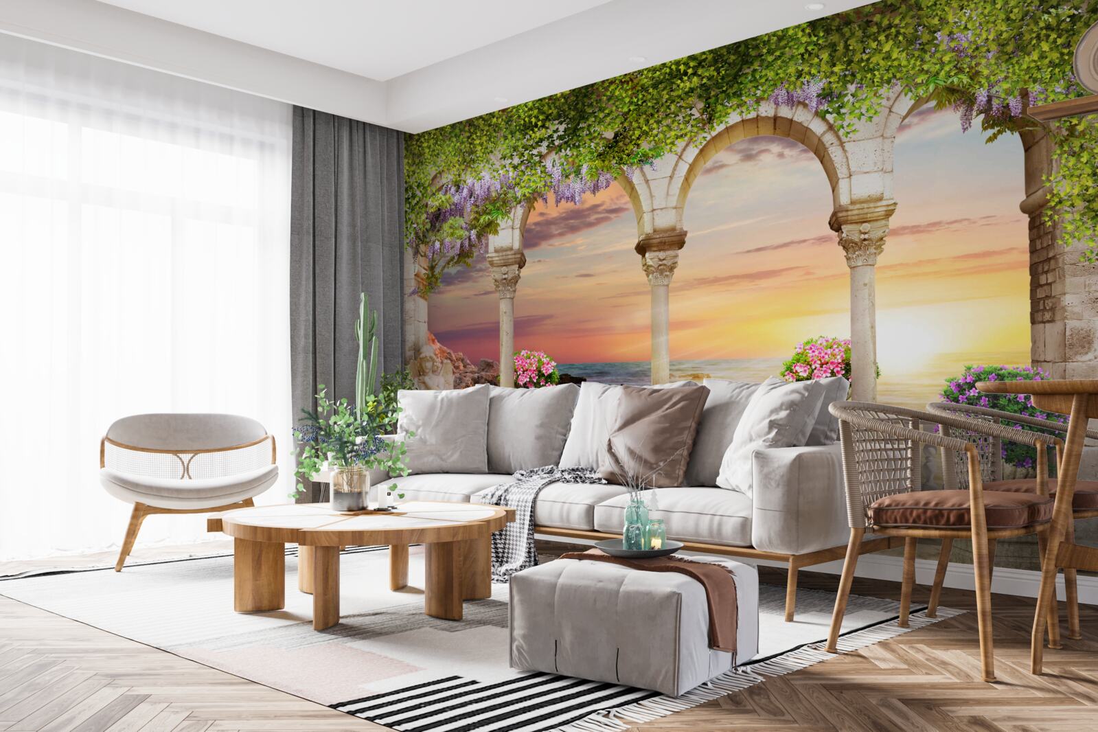 Fototapeta kvetinová veranda