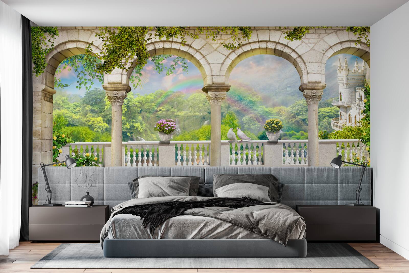 Fototapeta palác so stĺpmi v tvare oblúkov