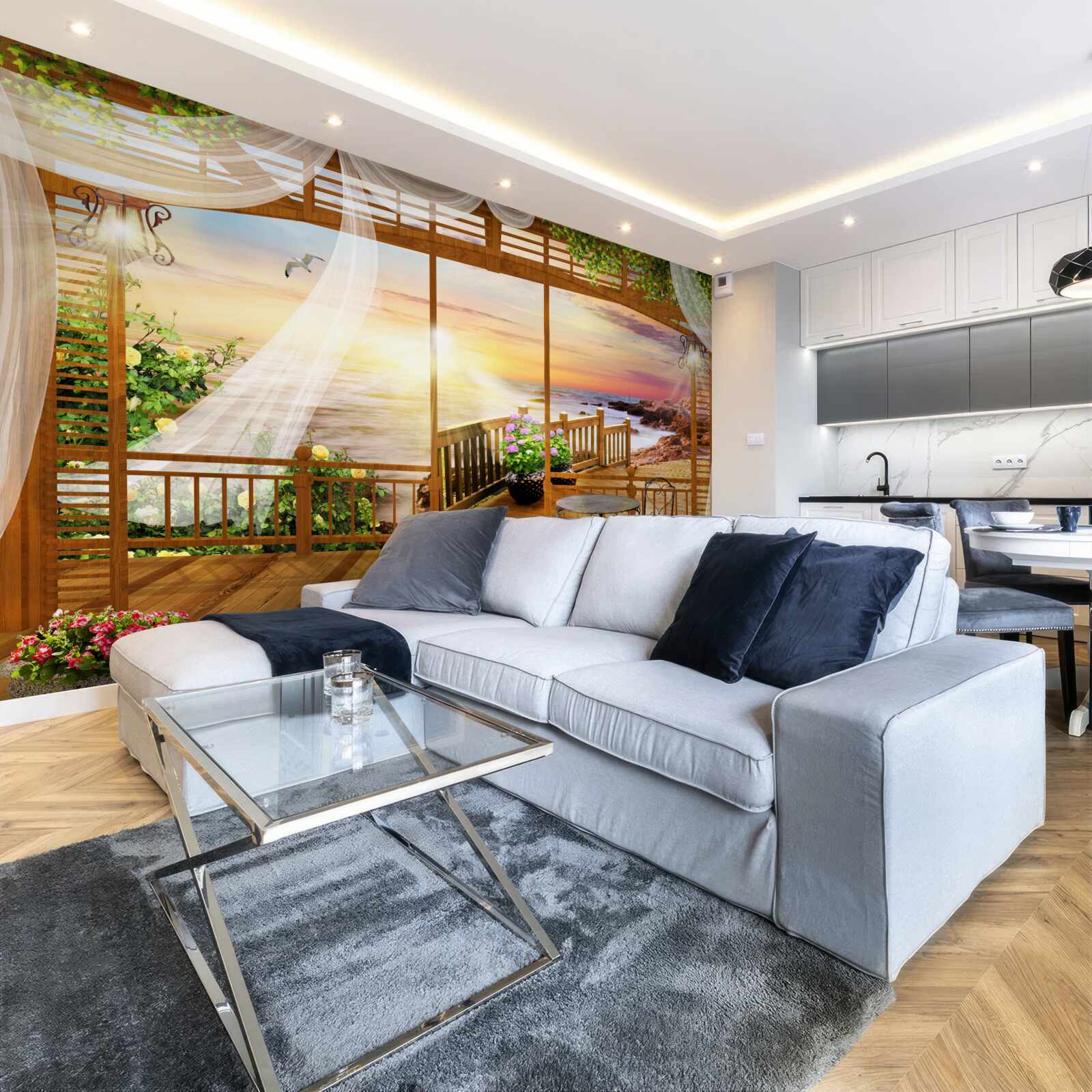 Fototapeta krásny balkón s úžasným výhľadom