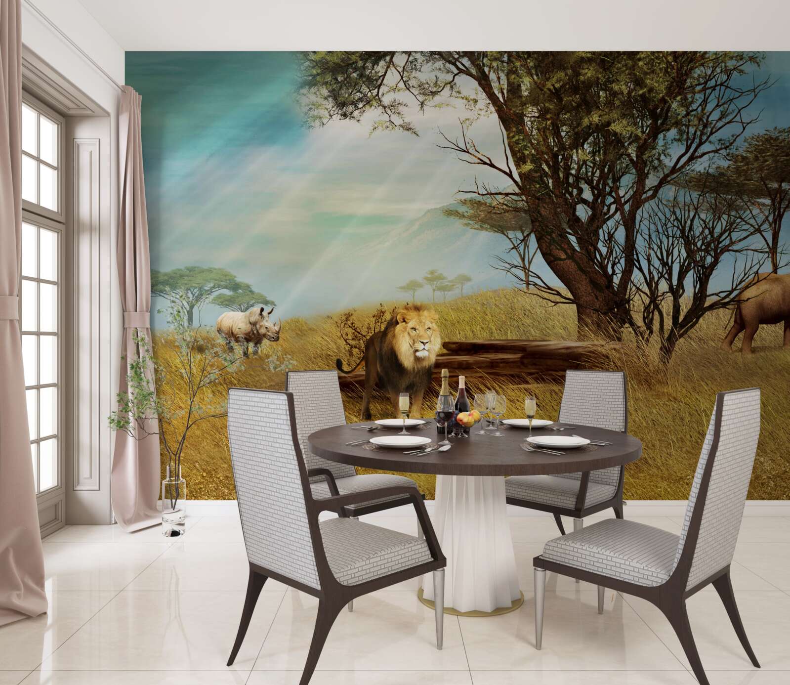 Fototapeta Africká zvieracia promenáda