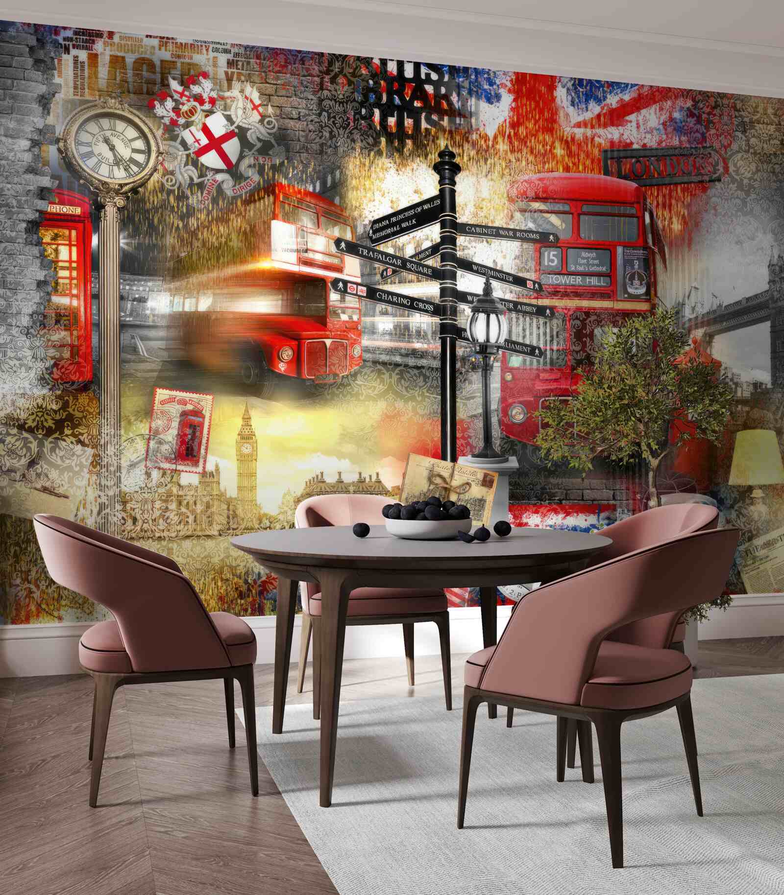 Fototapeta rôzne emblémy Veľkej Británie