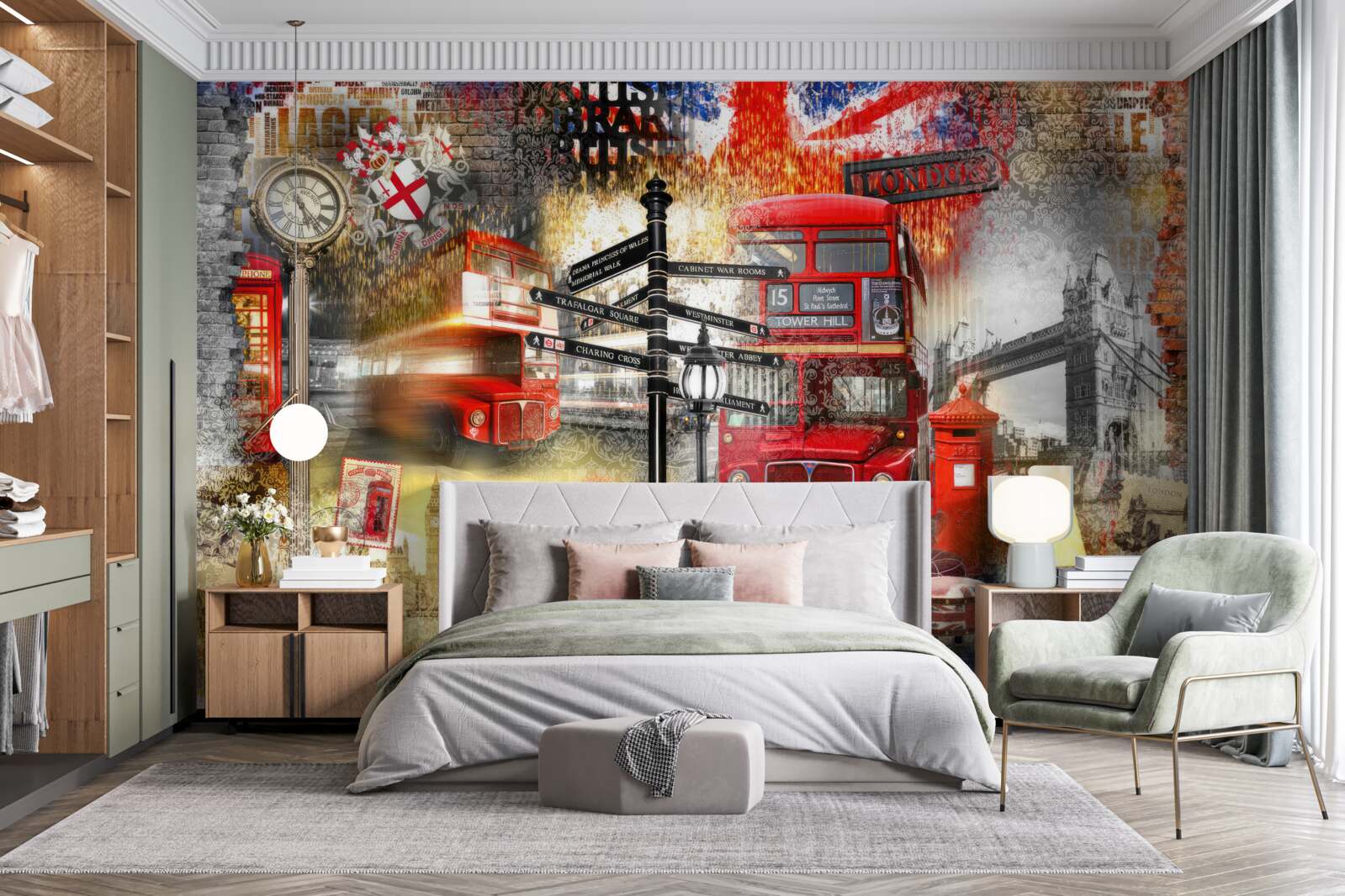 Fototapeta rôzne emblémy Veľkej Británie