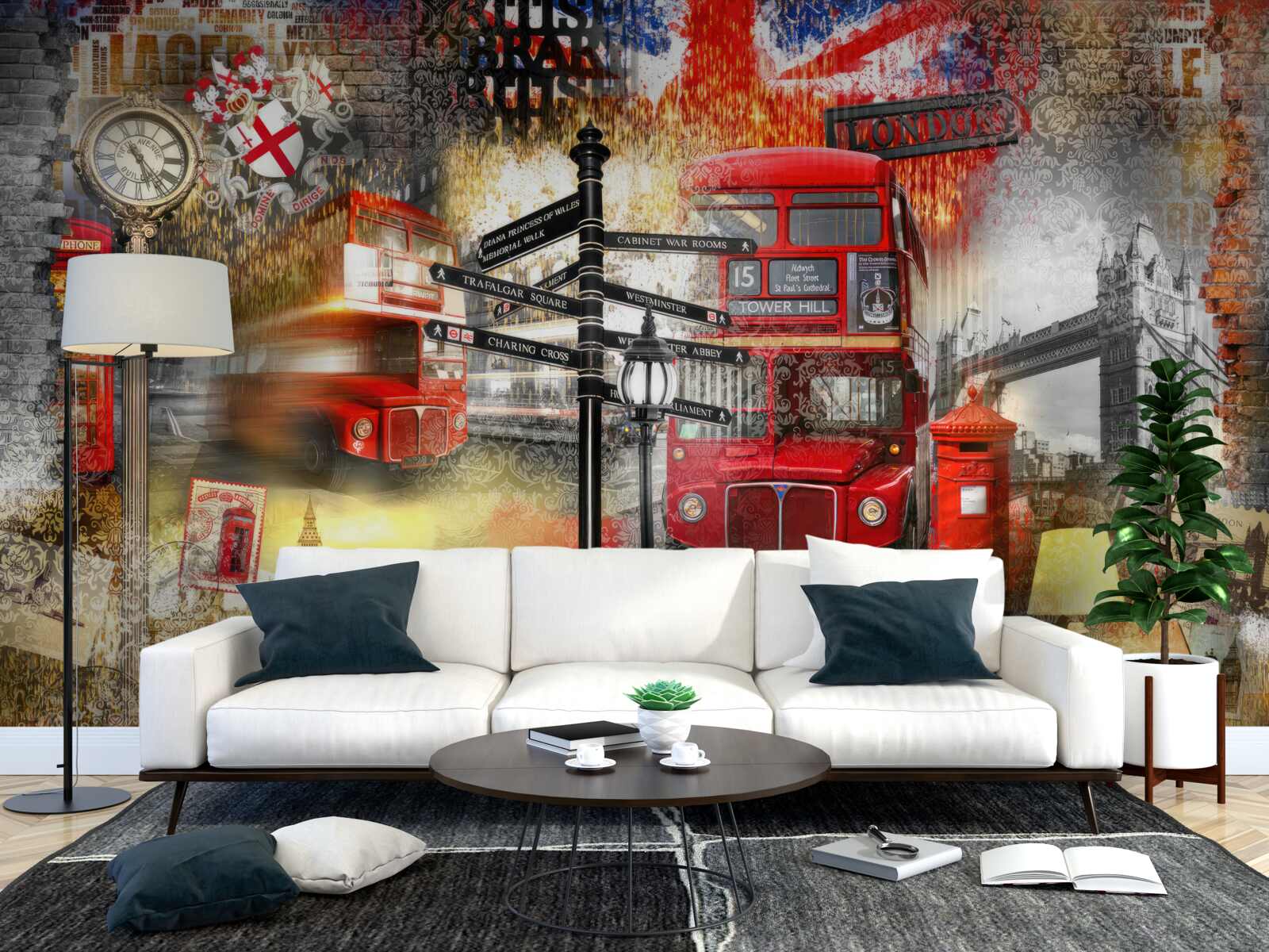 Fototapeta rôzne emblémy Veľkej Británie