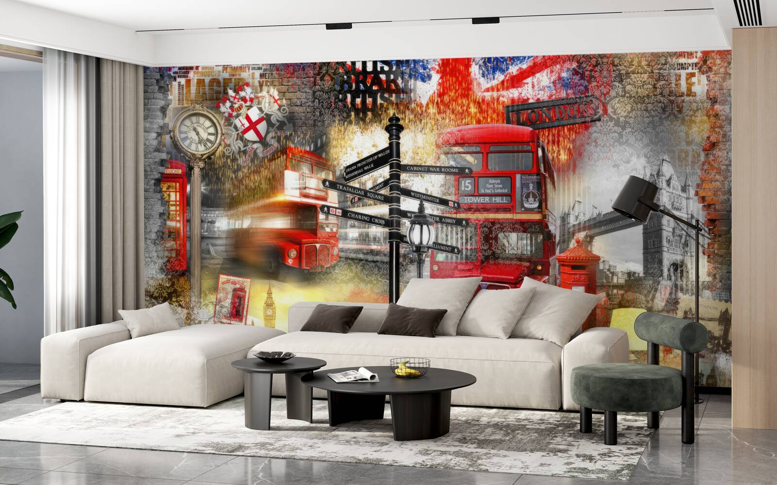 Fototapeta rôzne emblémy Veľkej Británie