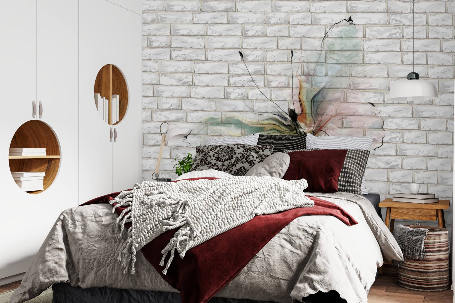 Fototapeta motýľ s priehľadnými krídlami na stene