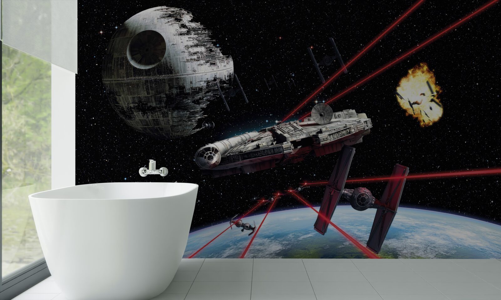 Fototapeta vesmírne bitky