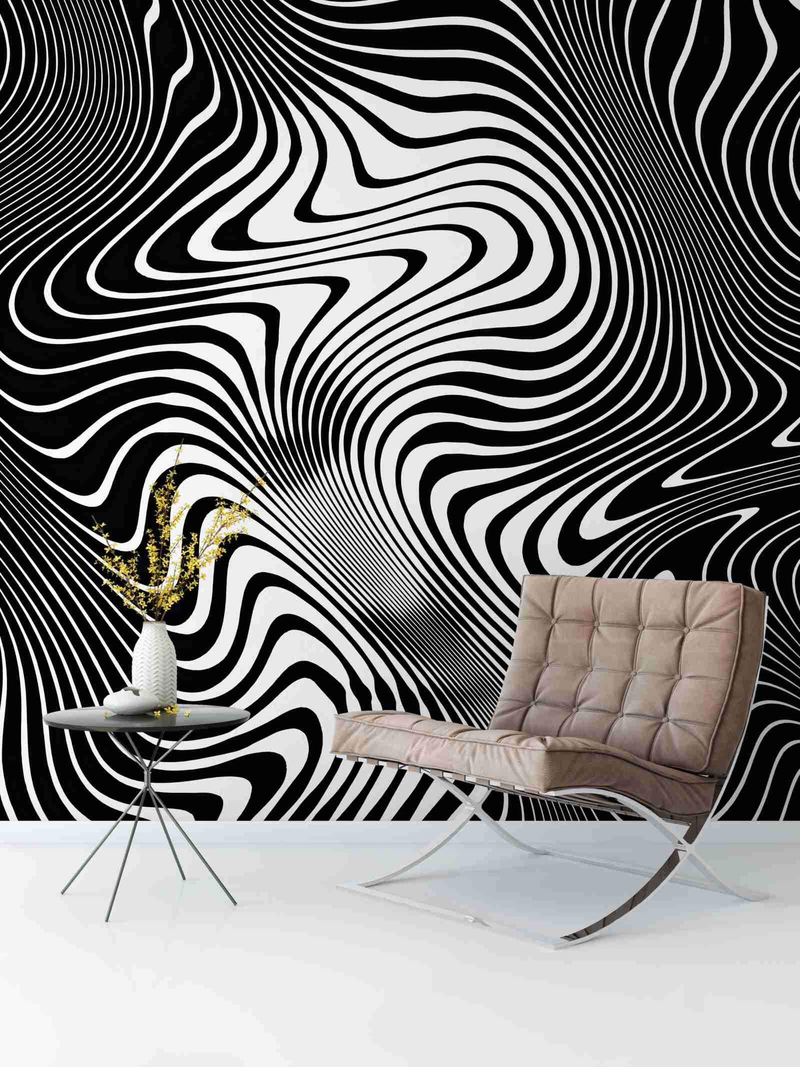 Fototapeta obraz dievčaťa s abstraktnými kontúrami