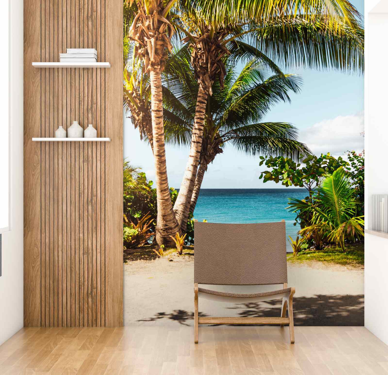 Fototapeta stromy a kríky na pláži