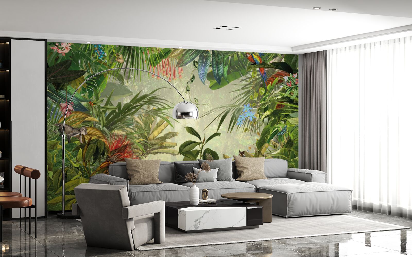 Fototapeta zelená tropická krajina