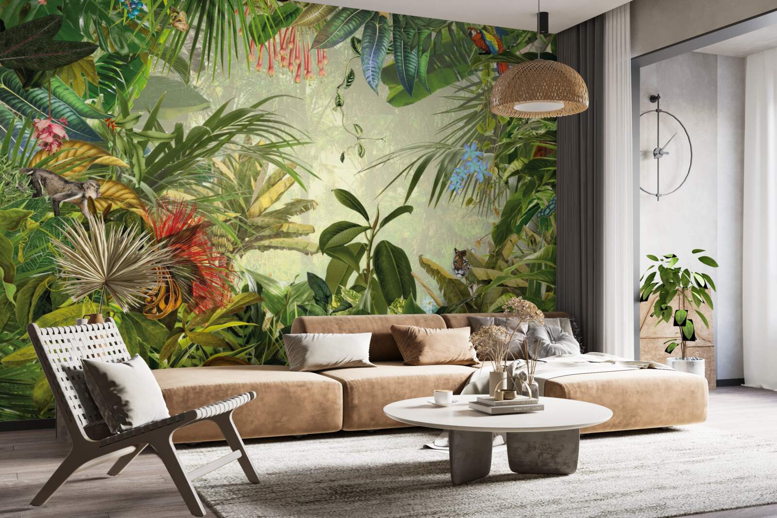 Fototapeta zelená tropická krajina