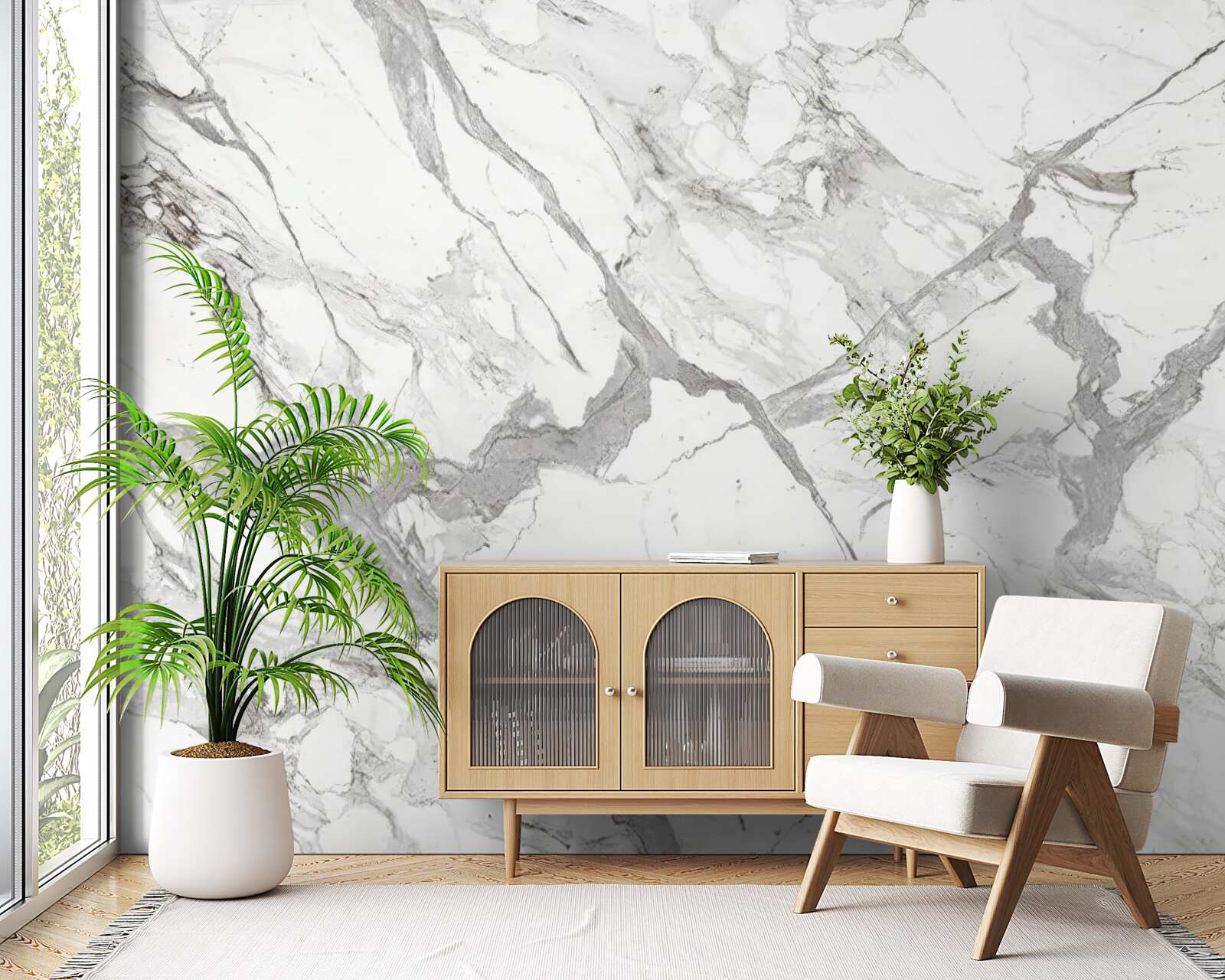 Fototapeta biely mramor so sivým odtieňom