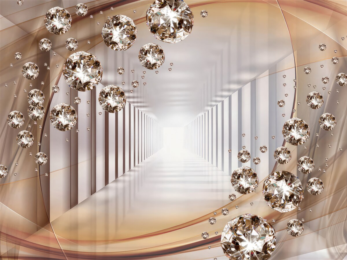 Fototapeta klenoty v pozadí pasáže