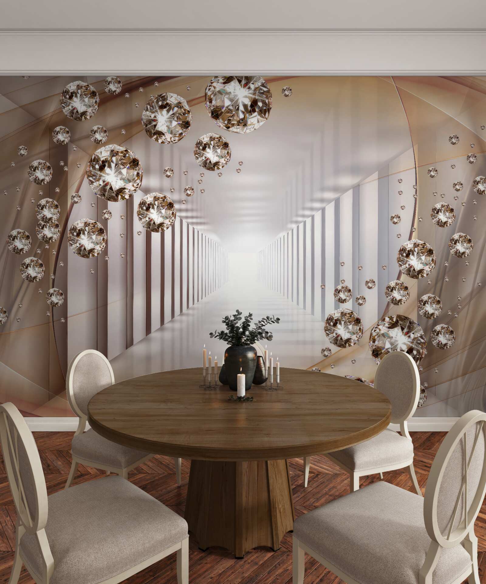 Fototapeta klenoty v pozadí pasáže