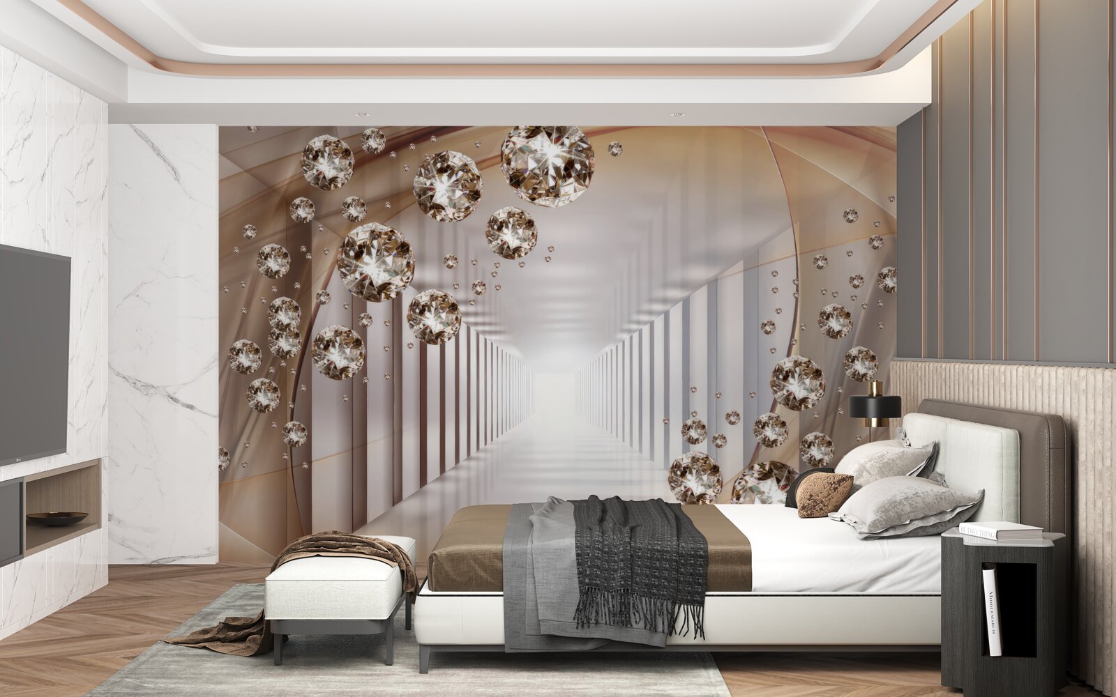 Fototapeta klenoty v pozadí pasáže