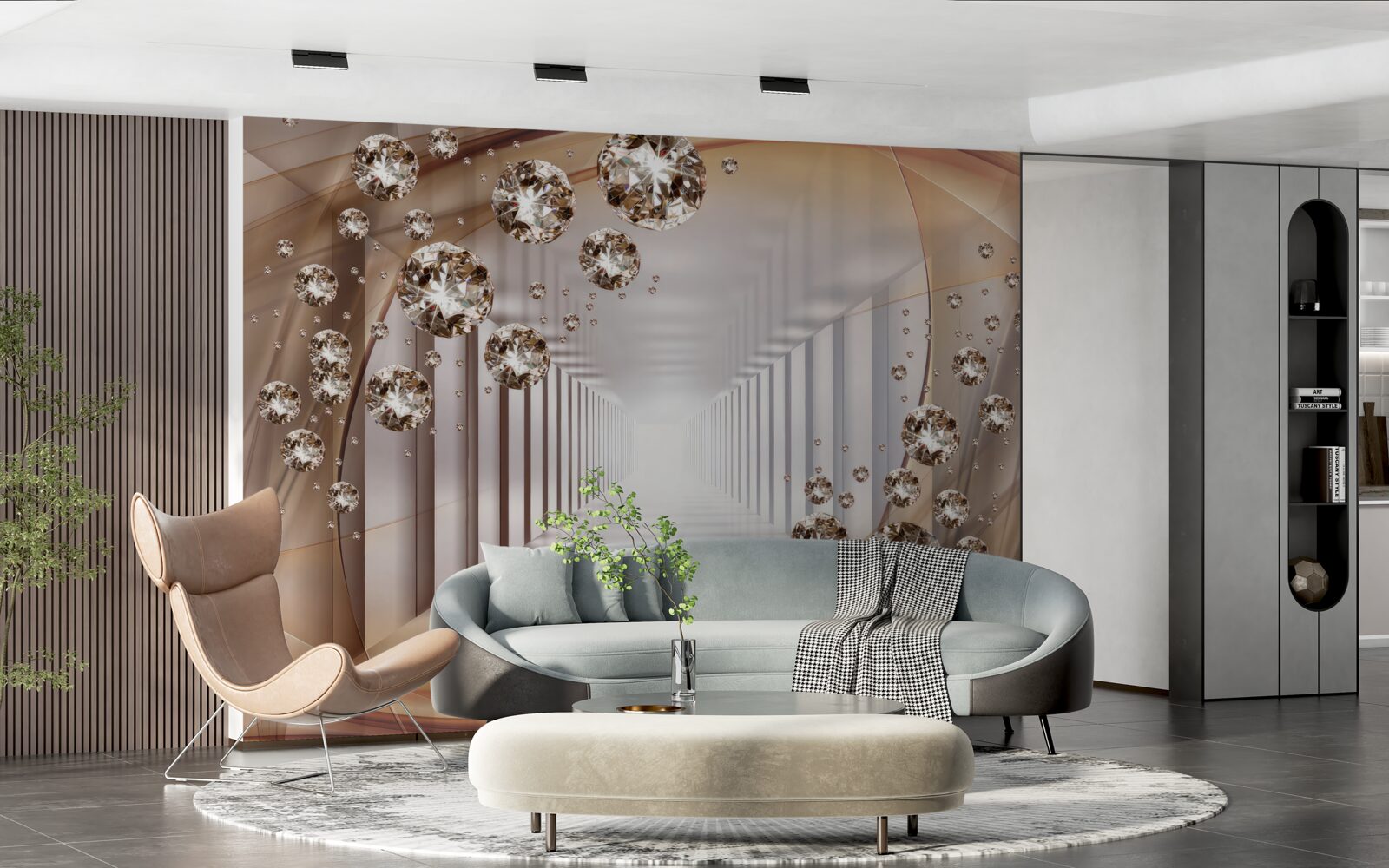 Fototapeta klenoty v pozadí pasáže