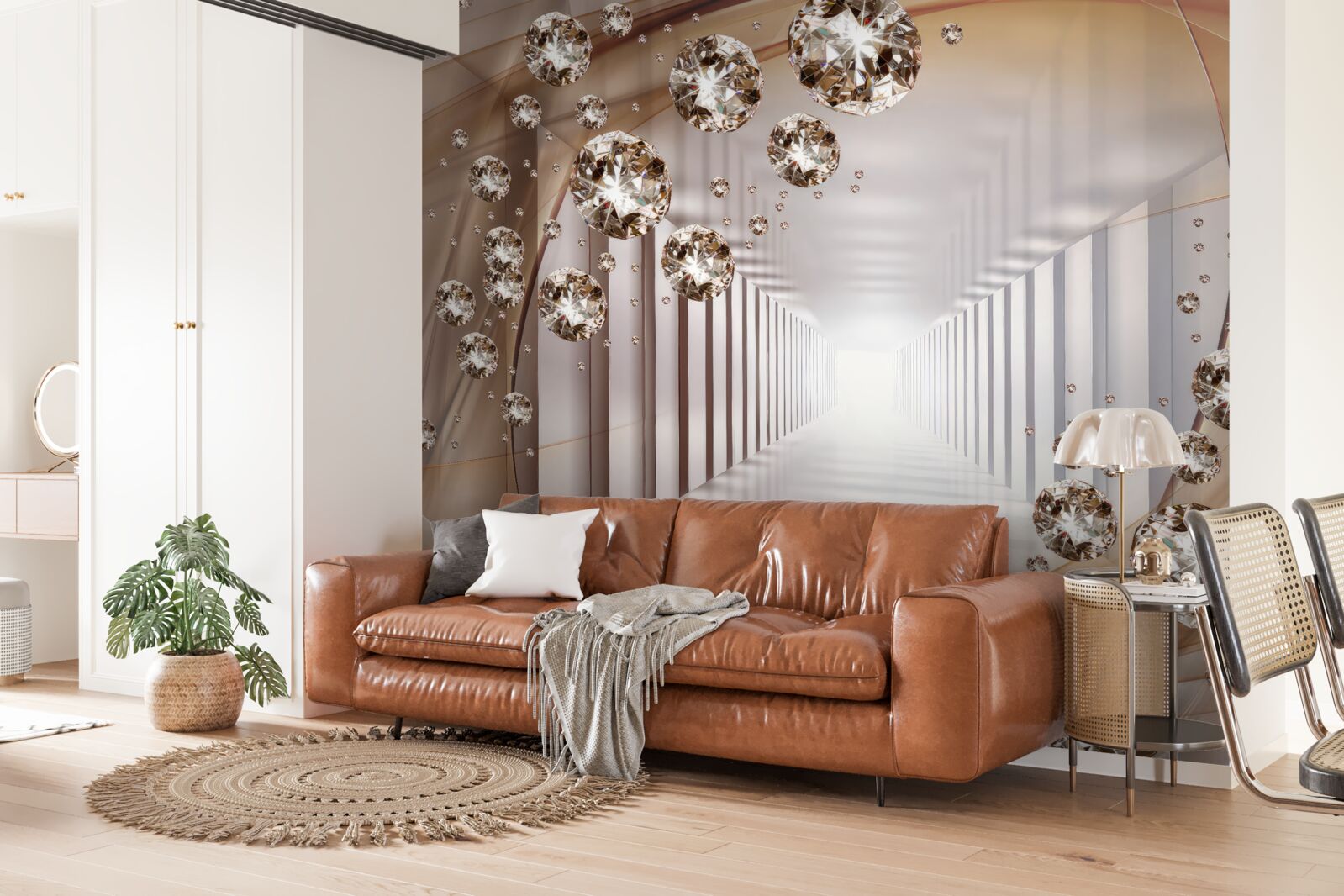 Fototapeta klenoty v pozadí pasáže