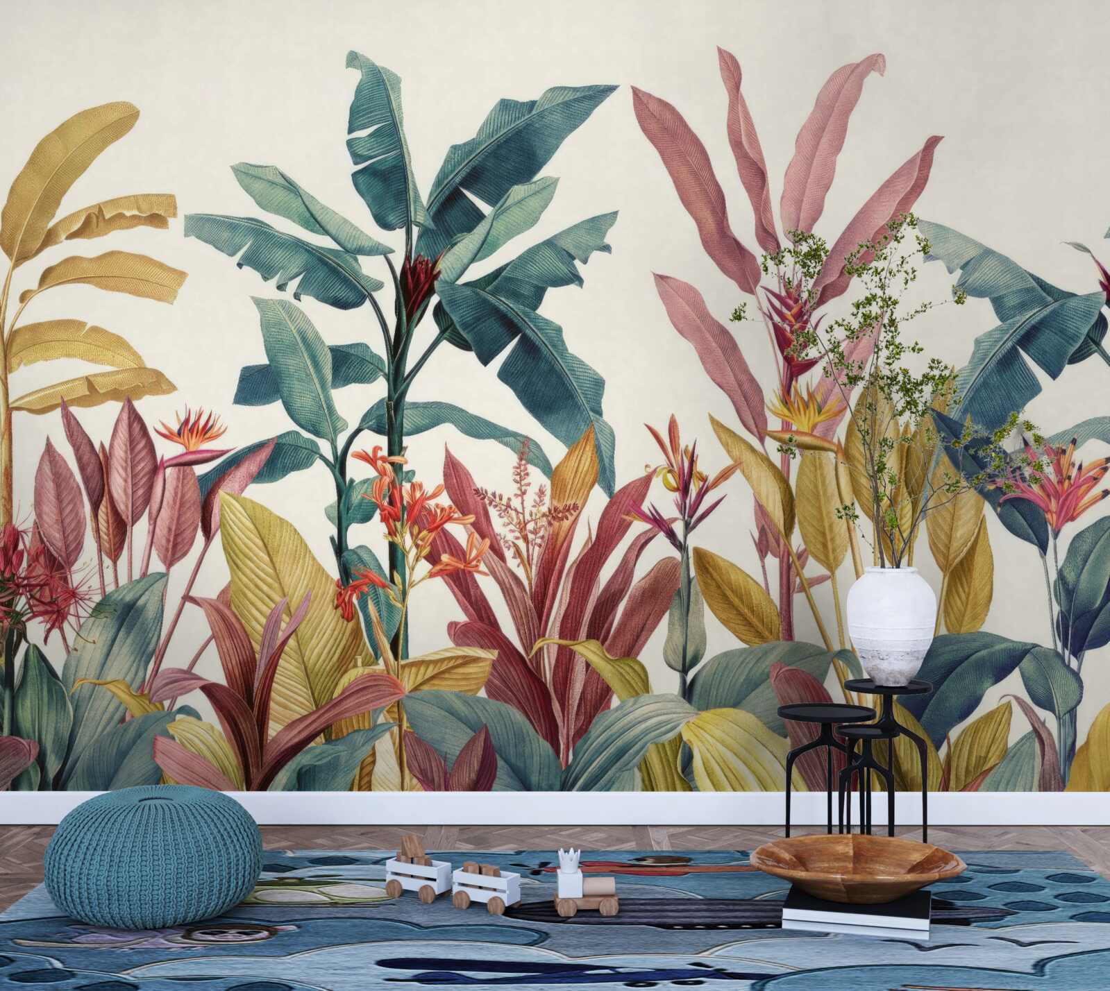 Fototapeta rastliny rôznych tvarov a odtieňov