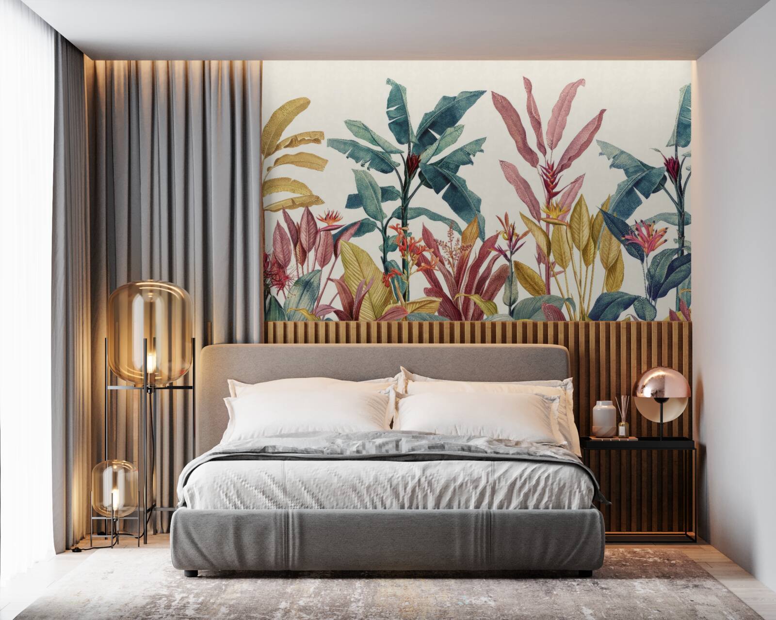 Fototapeta rastliny rôznych tvarov a odtieňov